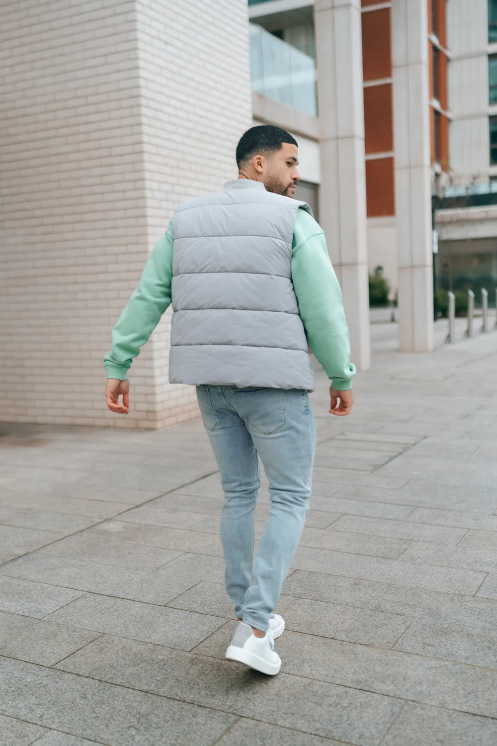 Capo Puffer Gilet - Dove Grey