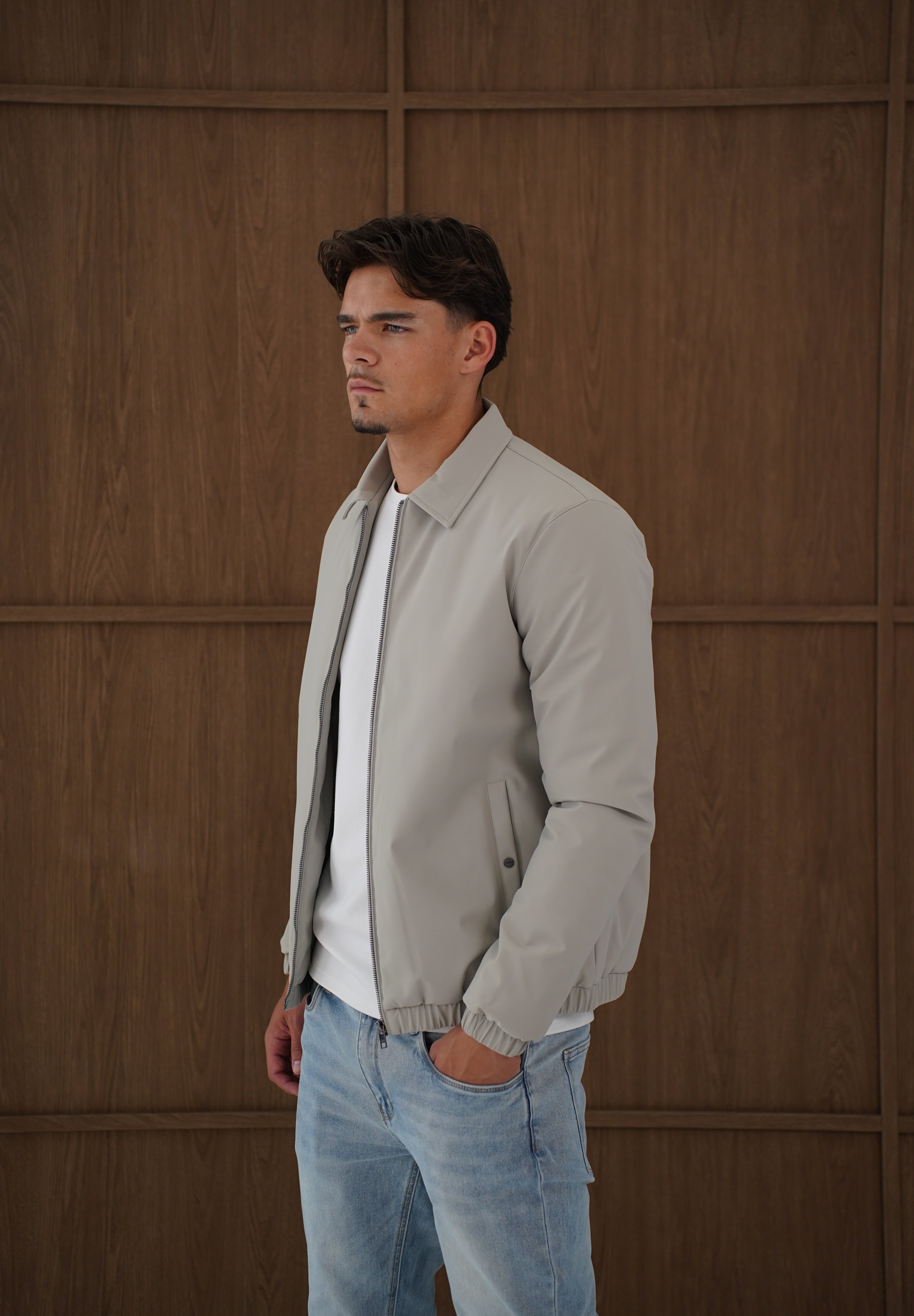 Capo Padded Collar Jacket - Taupe