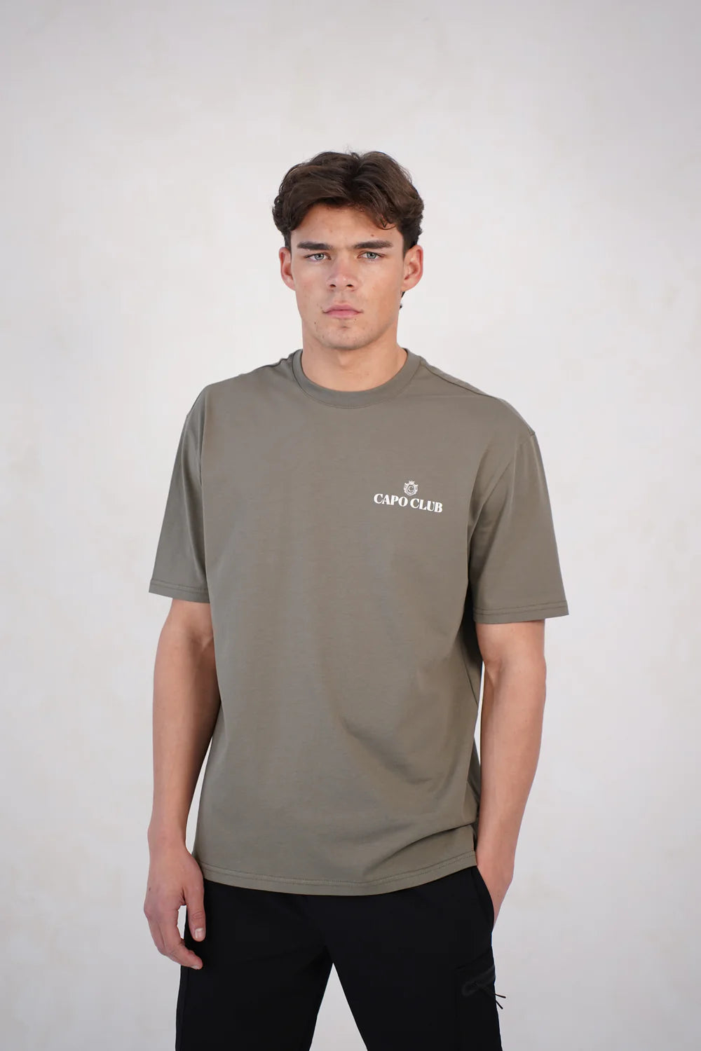 Capo Club Craftsman Crest T-Shirt - Olive/White
