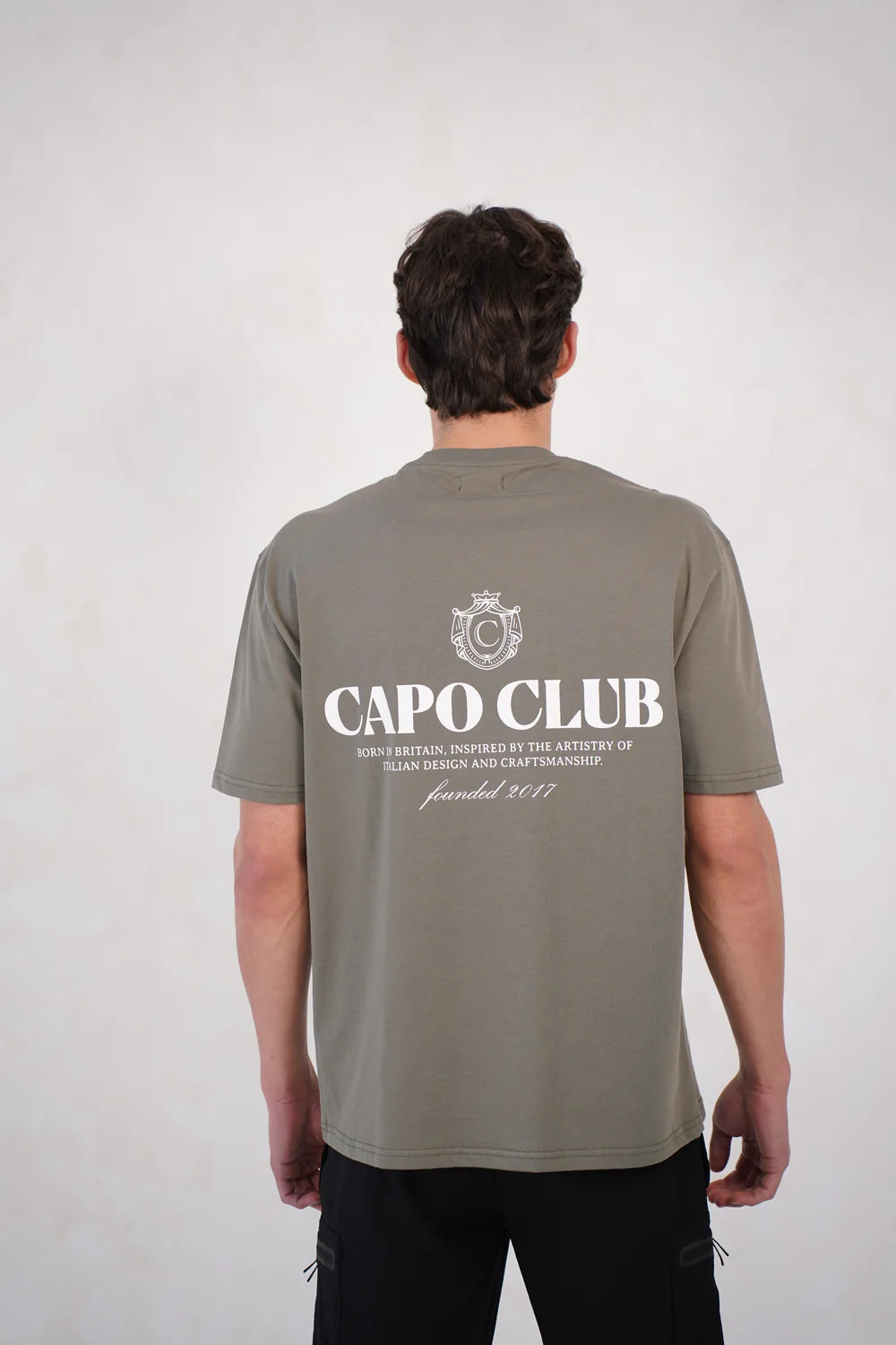 Capo Club Craftsman Crest T-Shirt - Olive/White