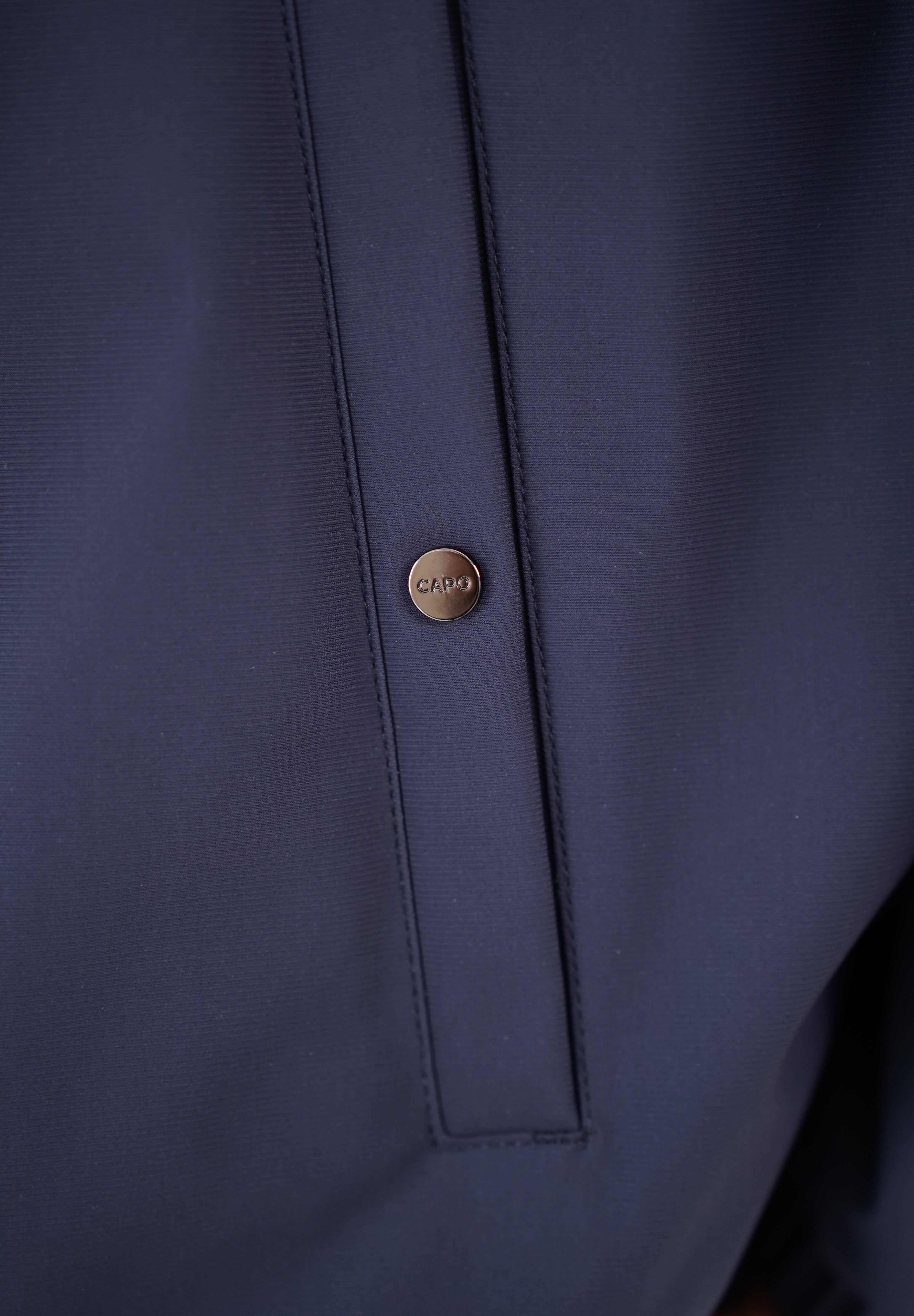 Capo Padded Collar Jacket - Navy