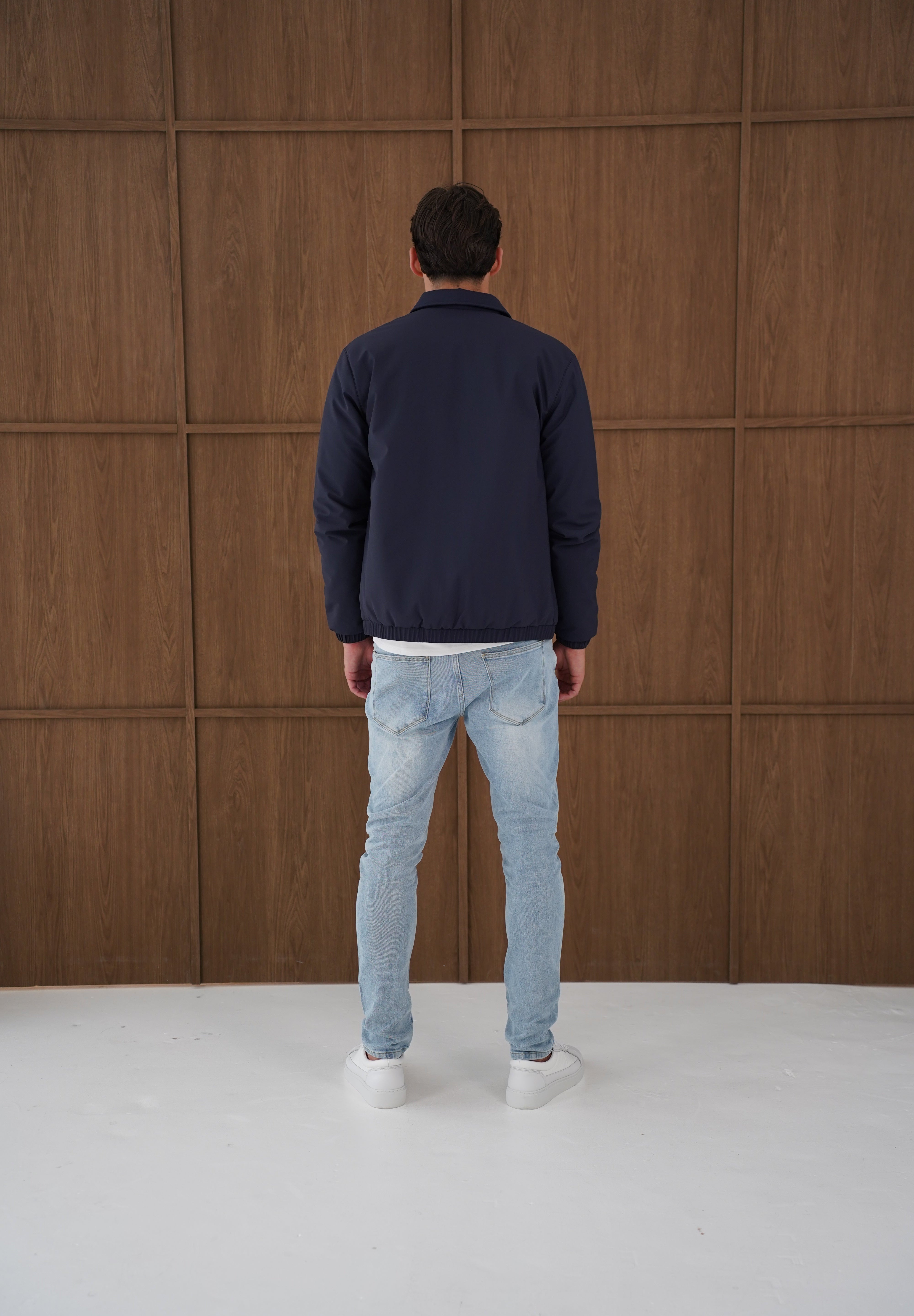Capo Padded Collar Jacket - Navy