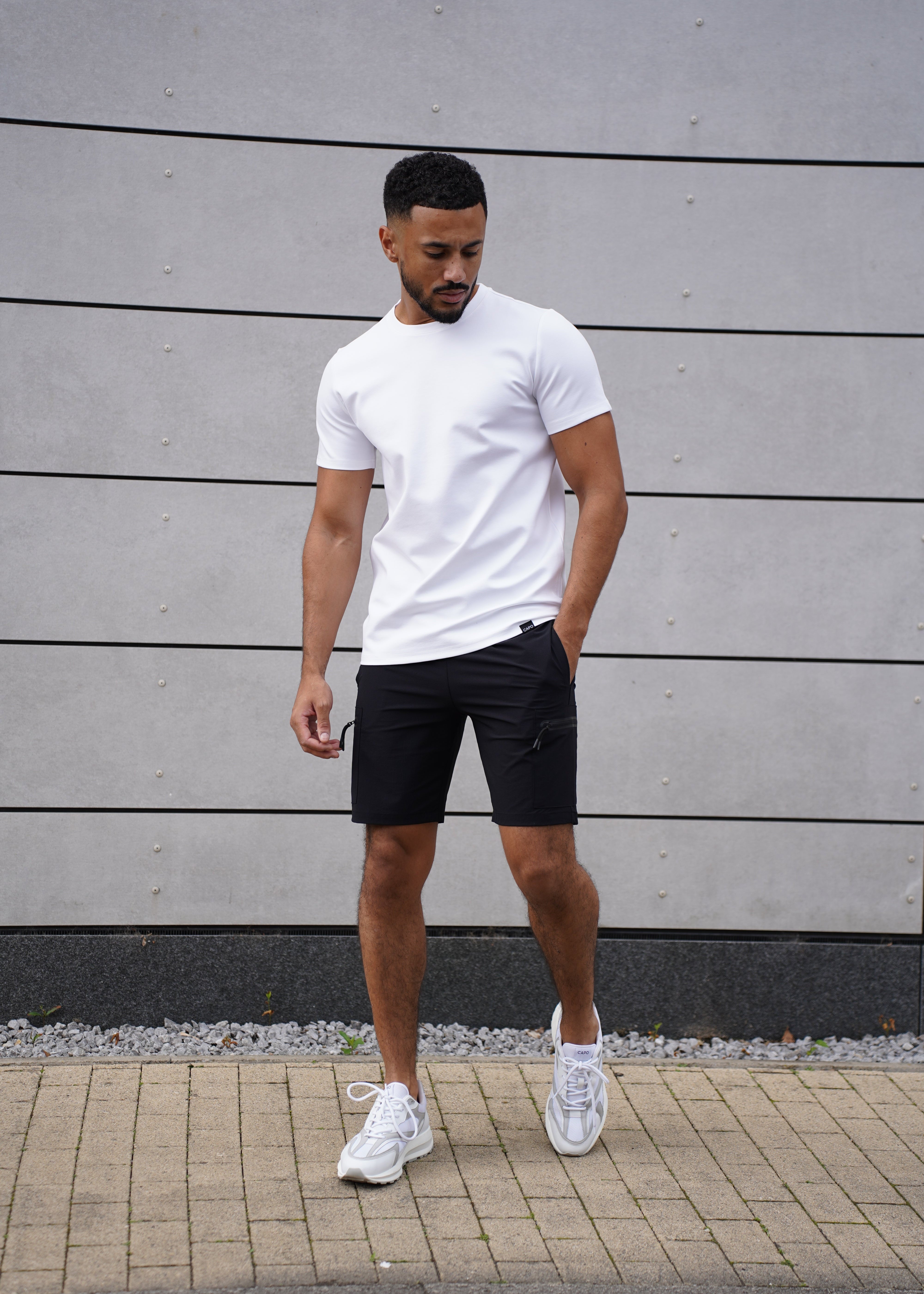 Capo Utility Tech Cargo Short - Black