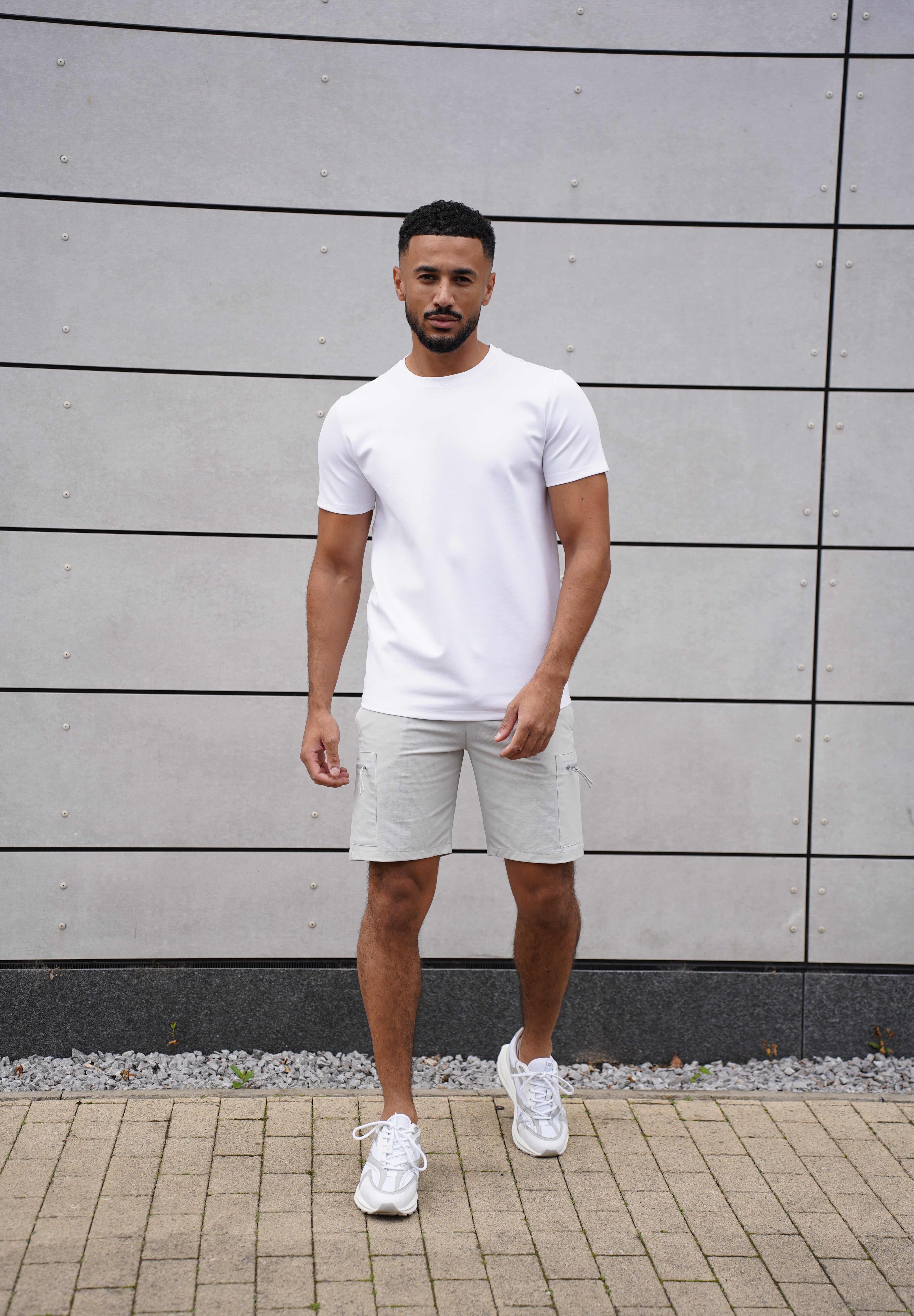 Capo Utility Tech Cargo Short - Light Grey