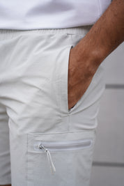 Capo Utility Tech Cargo Short - Light Grey