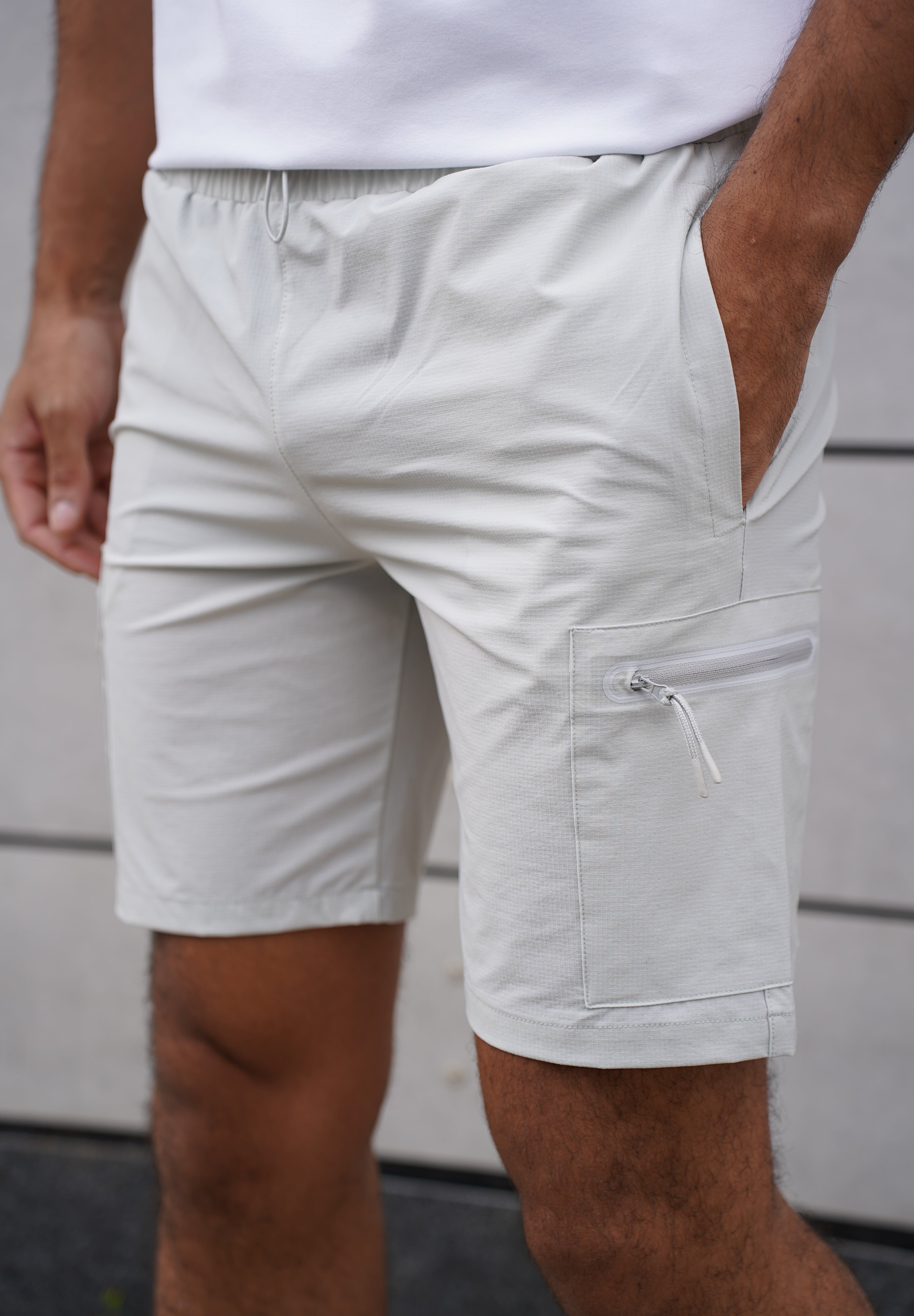 Capo Utility Tech Cargo Short - Light Grey