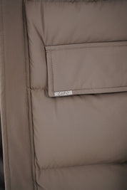 Capo Mid-Length Puffer Coat - Brown