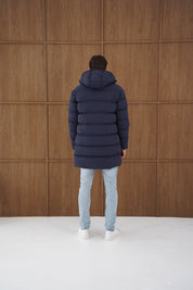 Capo Mid-Length Puffer Coat - Navy