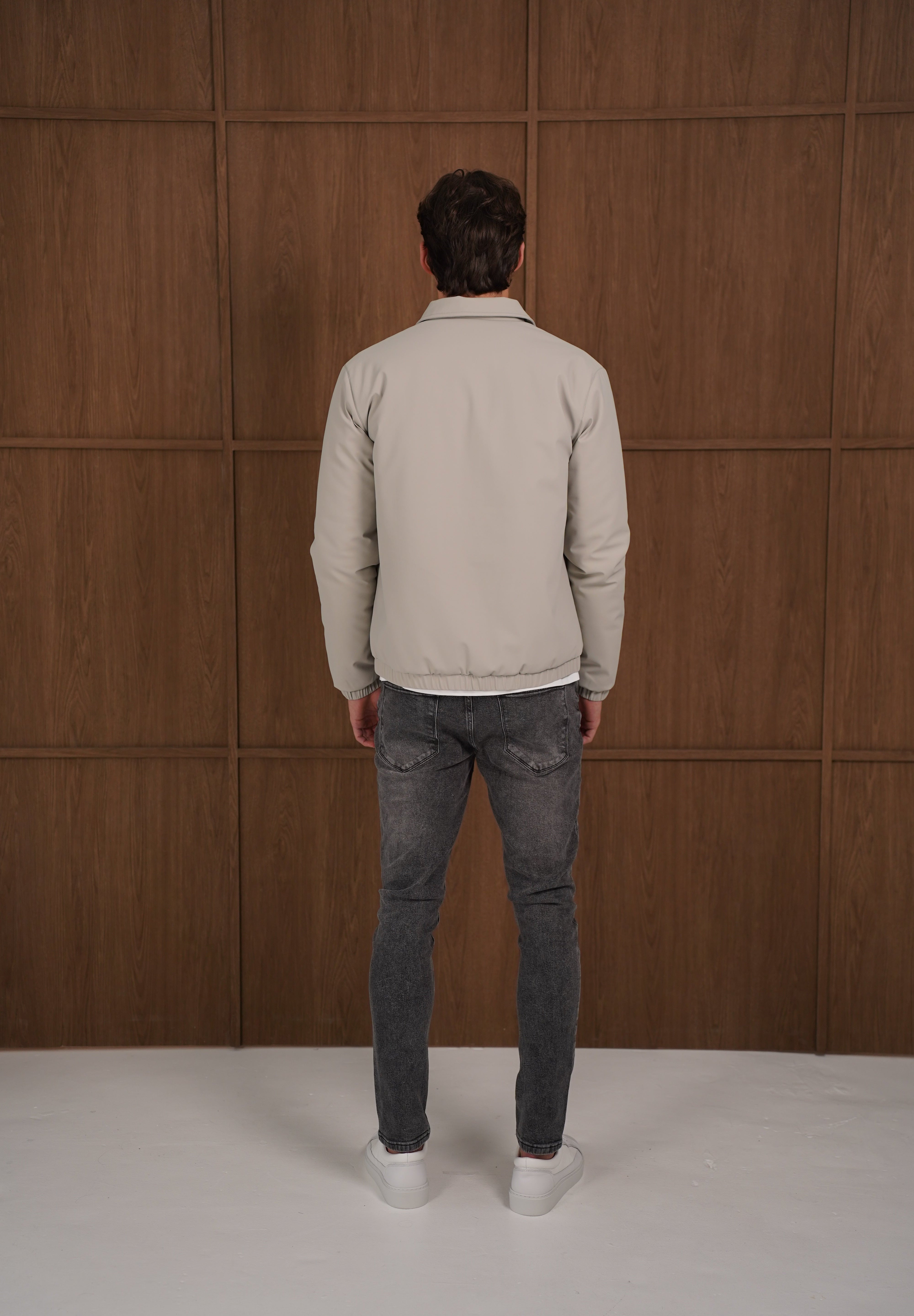 Capo Padded Collar Jacket - Taupe