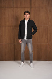 Capo Padded Collar Jacket - Black