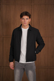 Capo Padded Collar Jacket - Black