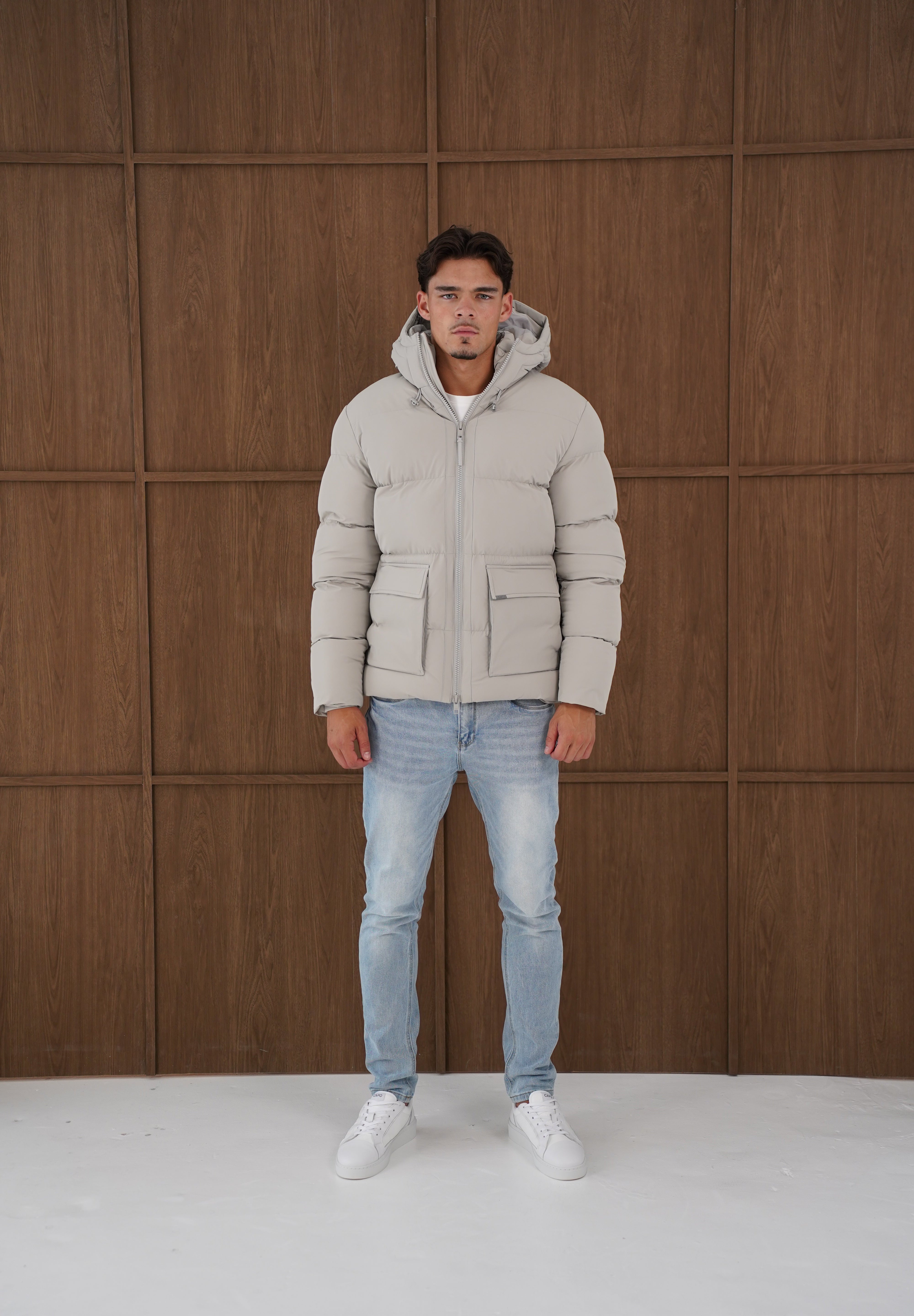 Capo Puffer Coat - Stone