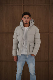 Capo Puffer Coat - Stone