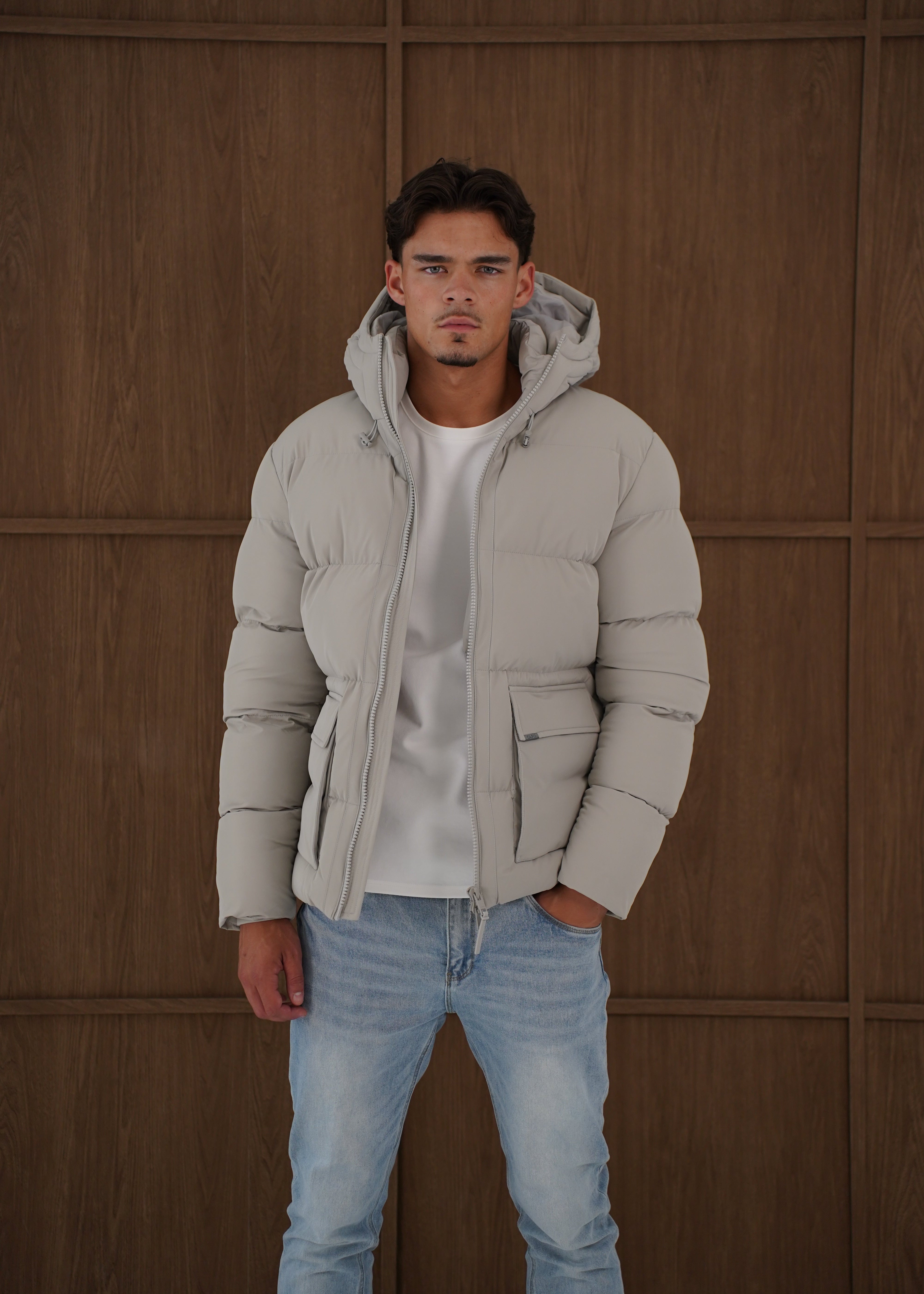 Capo Puffer Coat - Stone