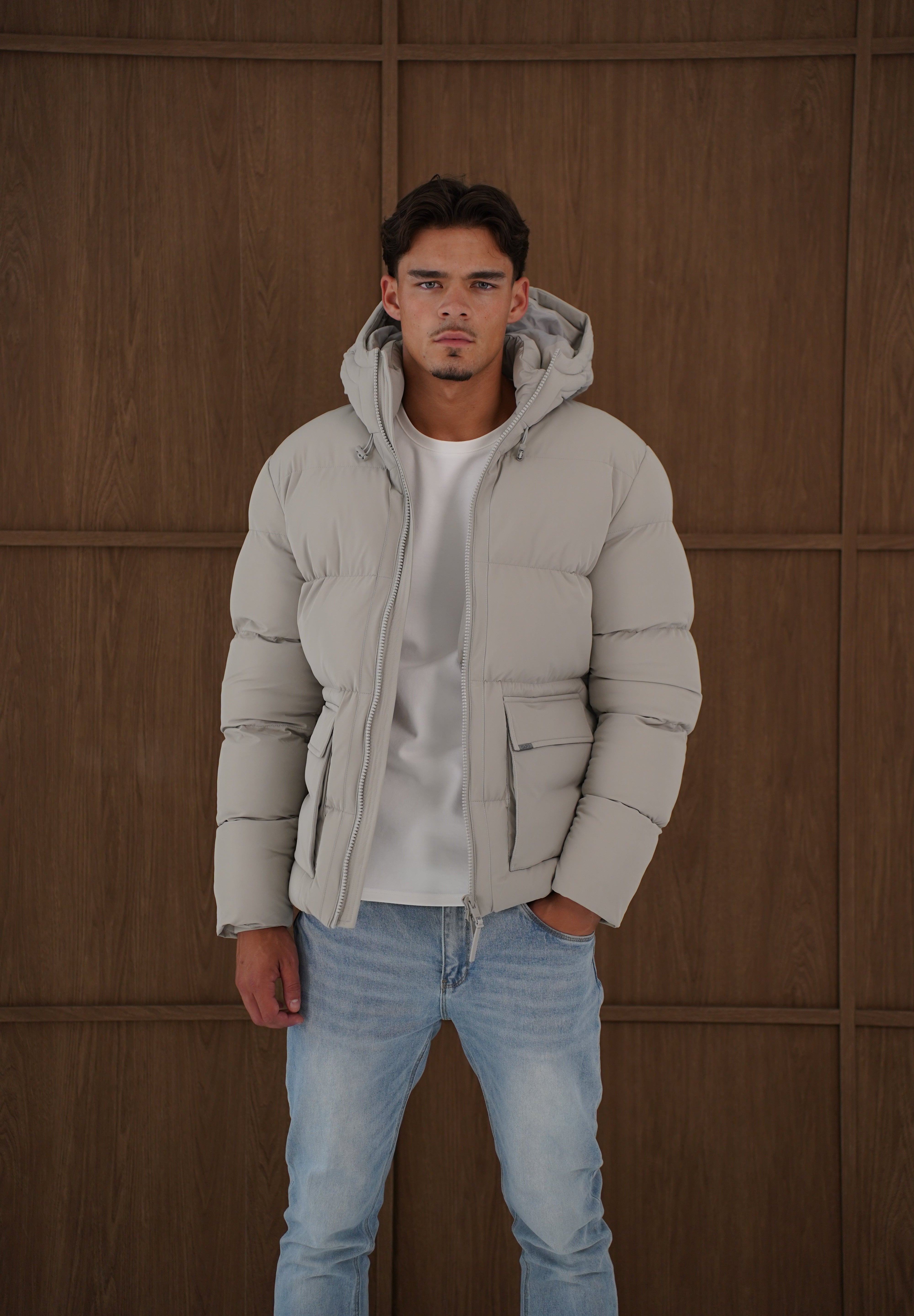 Capo Puffer Coat - Stone