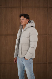 Capo Puffer Coat - Stone
