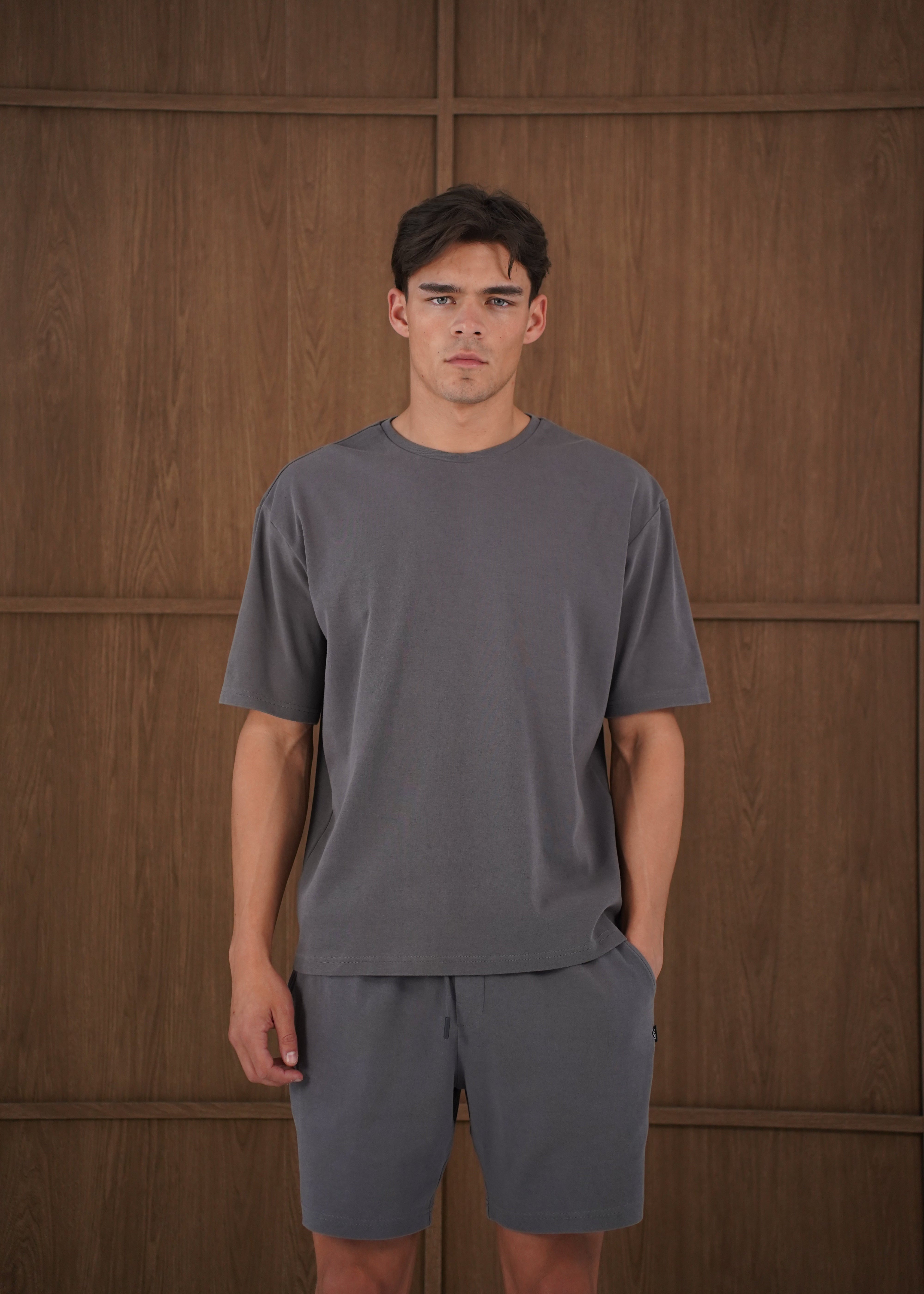 Capo Veluro Washed T-Shirt - Light Grey