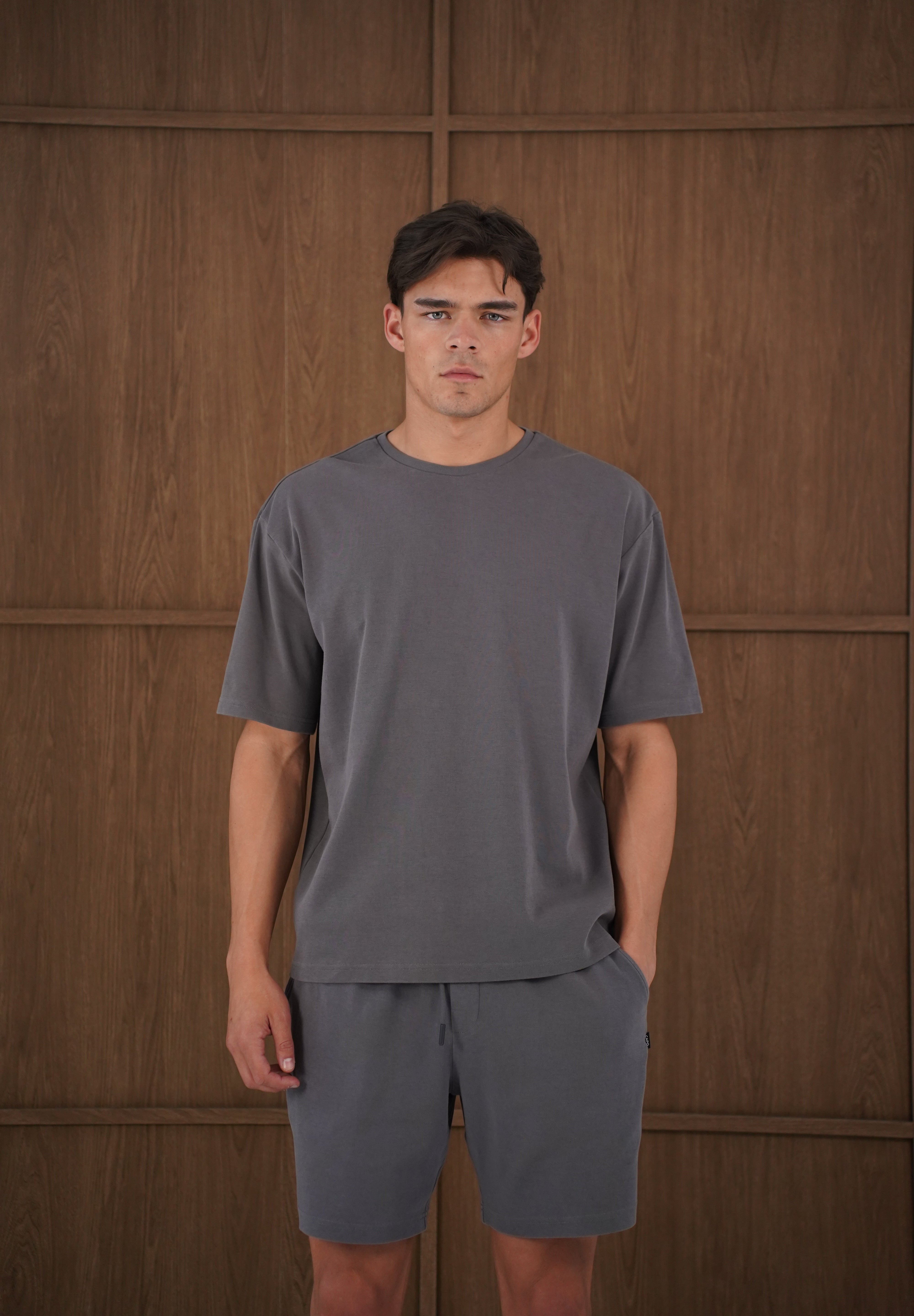 Capo Veluro Washed T-Shirt - Light Grey
