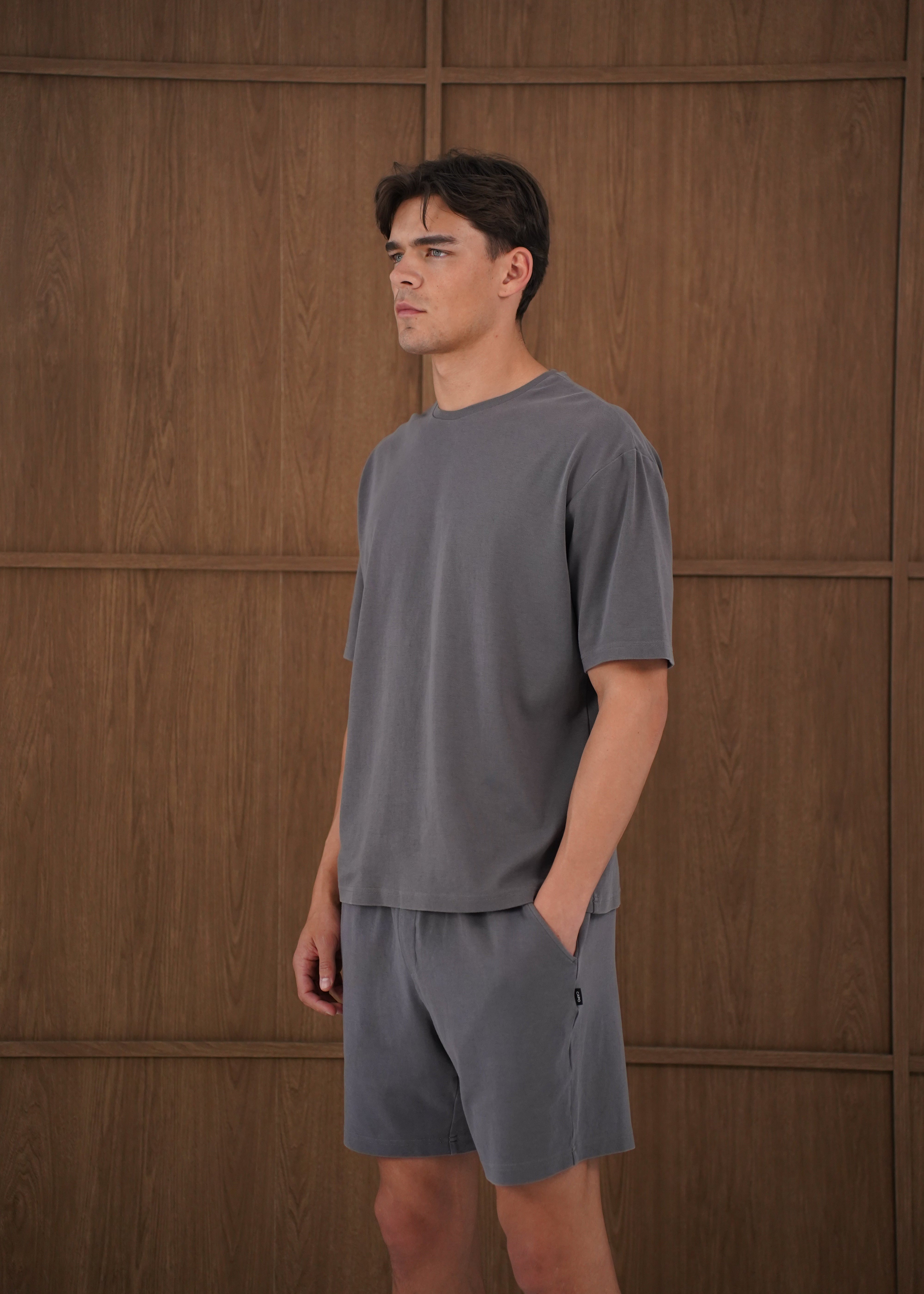 Capo Veluro Washed T-Shirt - Light Grey