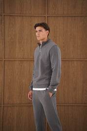 Capo Heavyweight 1/4 Zip Sweatshirt - Charcoal