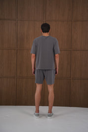 Capo Veluro Washed Shorts - Light Grey
