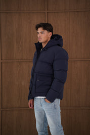 Capo Puffer Coat - Navy