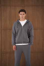 Capo Heavyweight Full Zip Hoodie - Charcoal