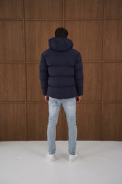 Capo Puffer Coat - Navy