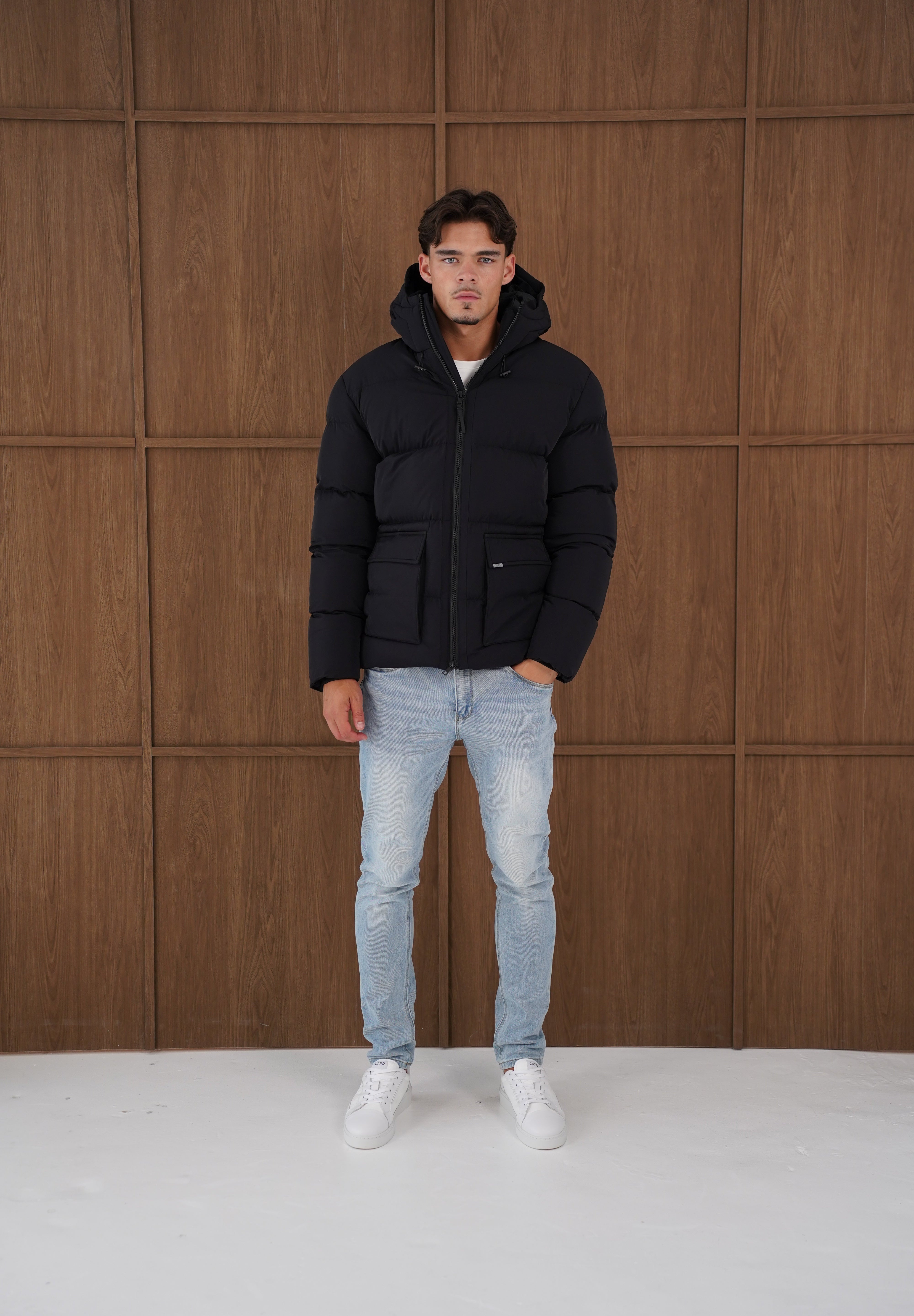 Capo Puffer Coat - Black