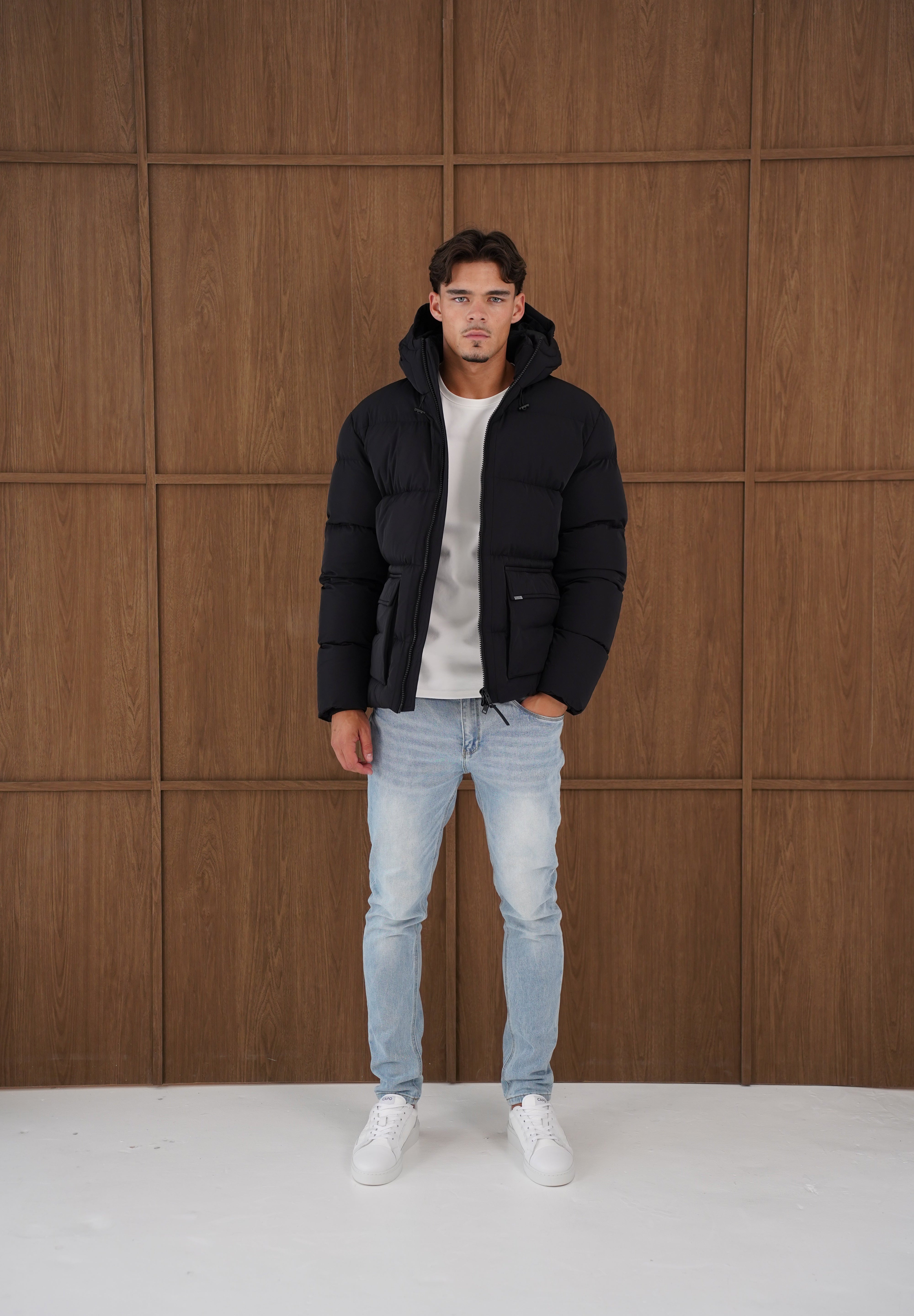 Capo Puffer Coat - Black