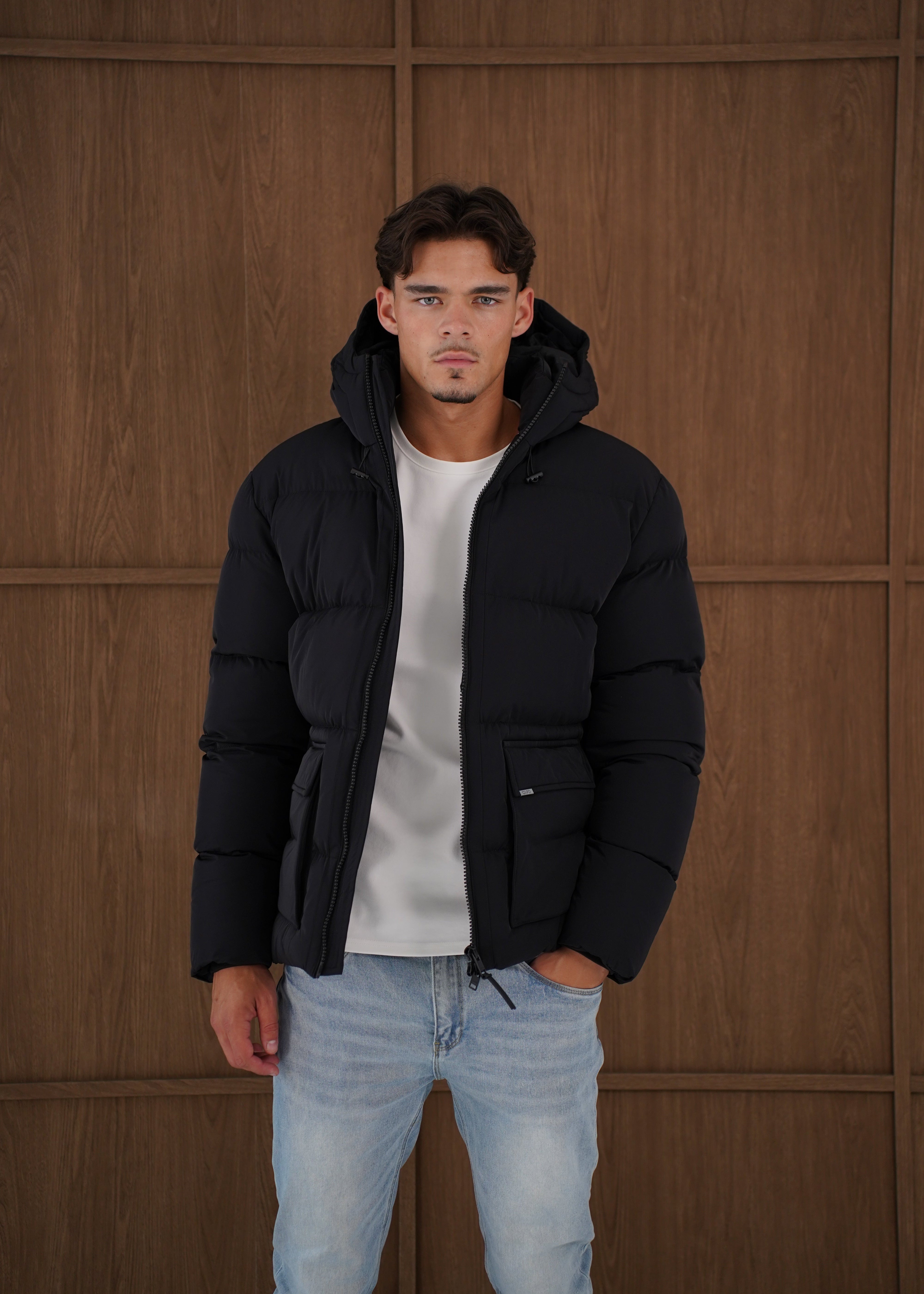 Capo Puffer Coat - Black
