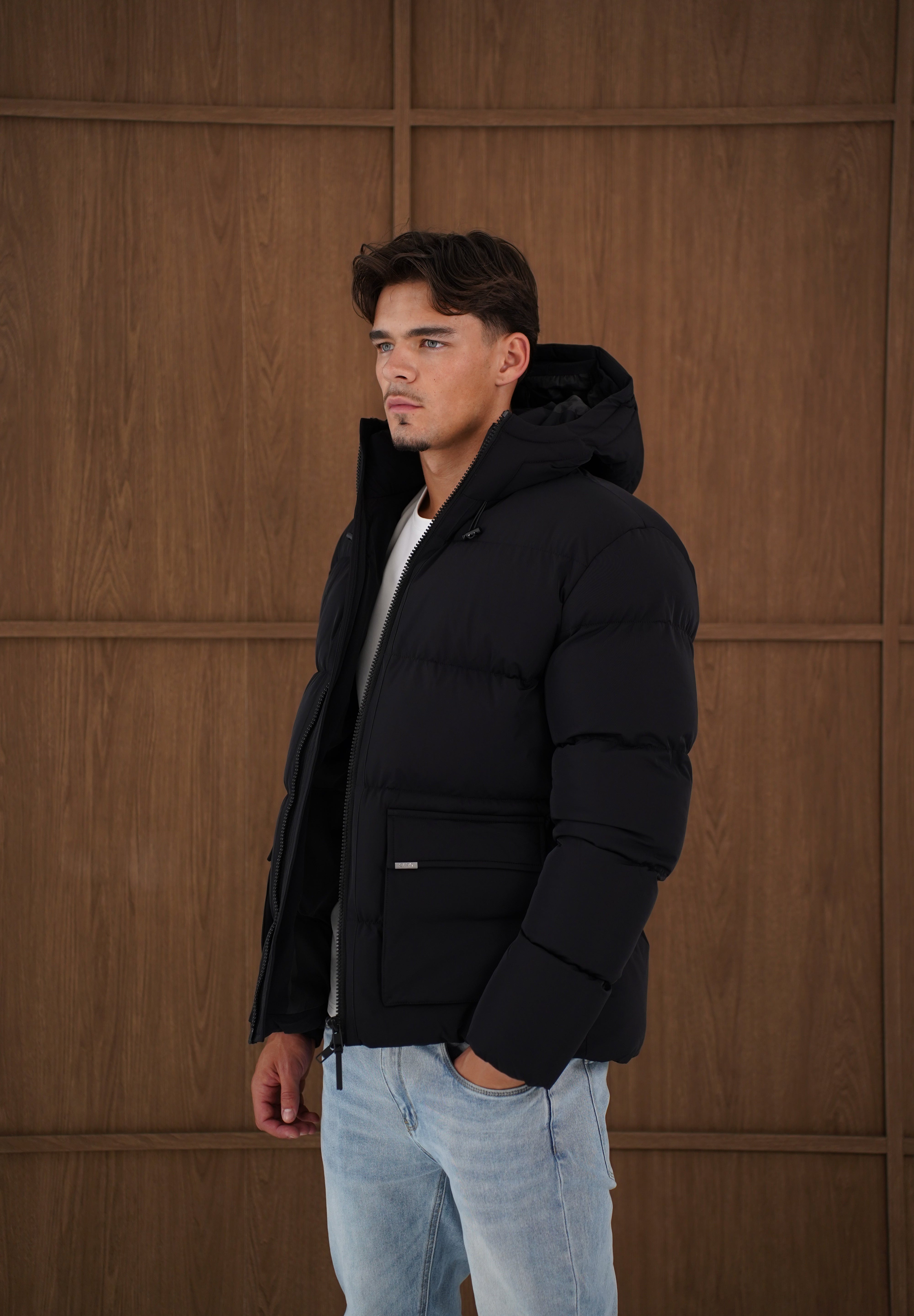 Capo Puffer Coat - Black