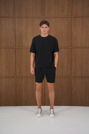 Capo Veluro Washed T-Shirt - Black