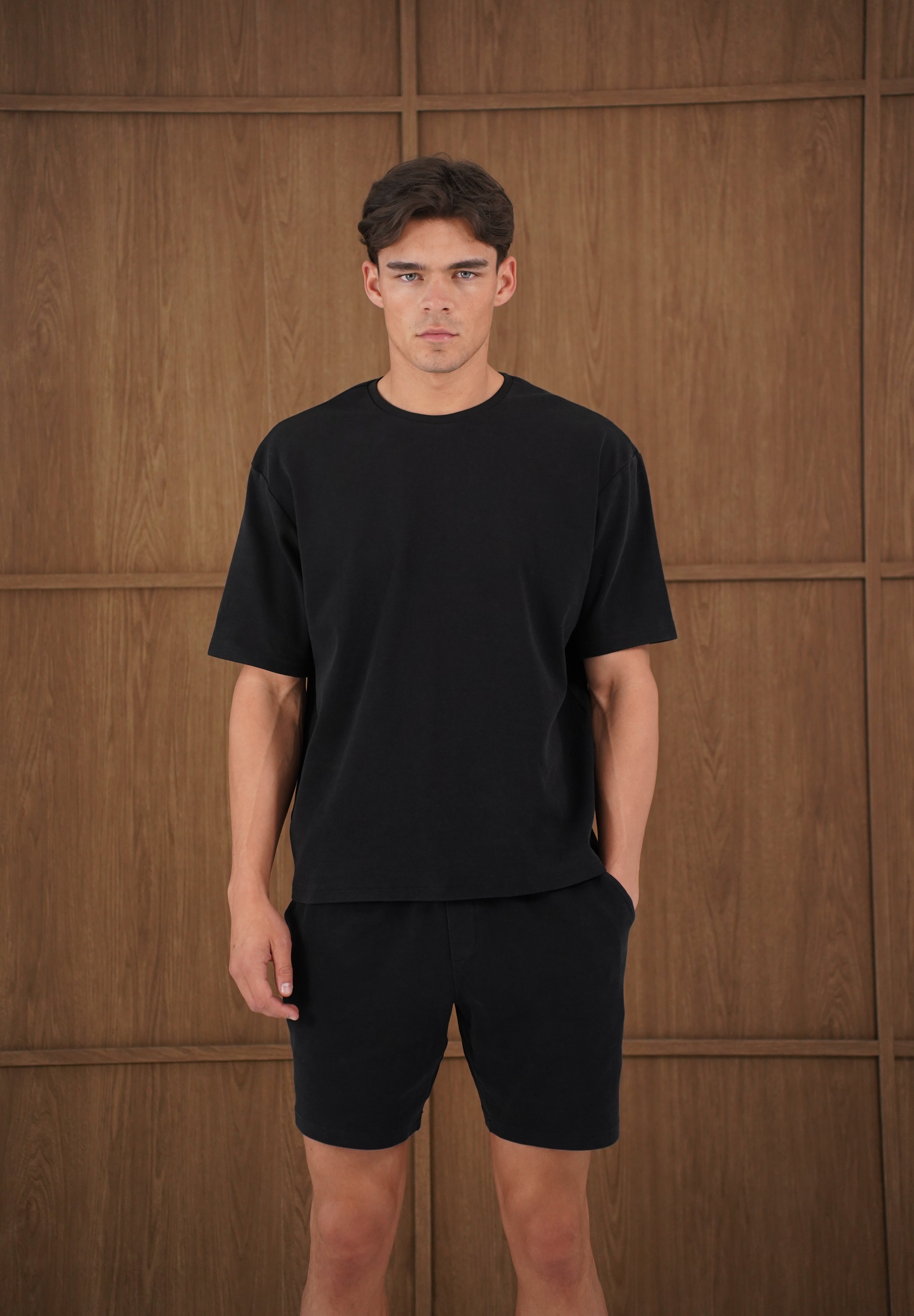 Capo Veluro Washed T-Shirt - Black
