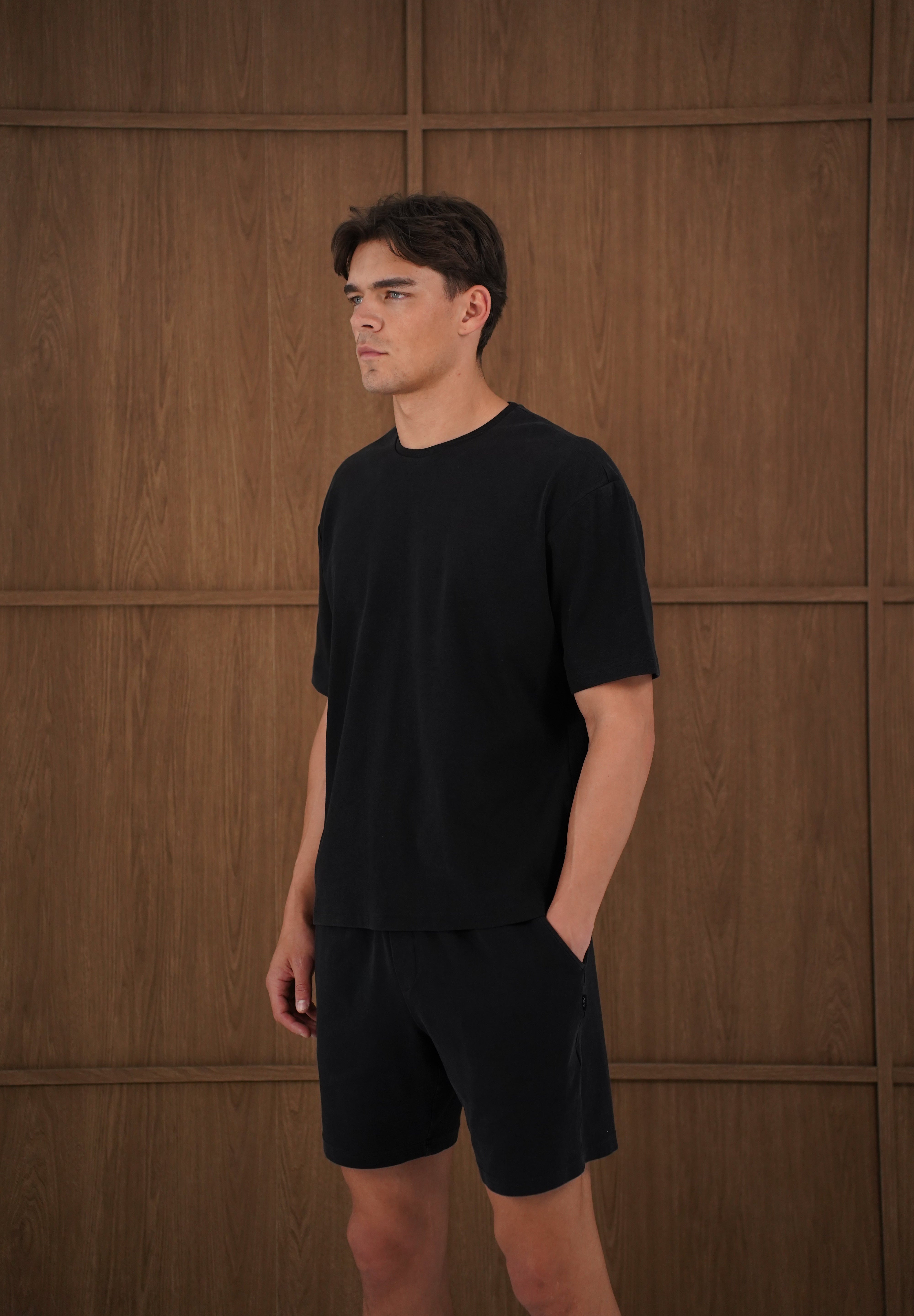 Capo Veluro Washed T-Shirt - Black