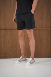 Capo Veluro Washed Shorts - Black