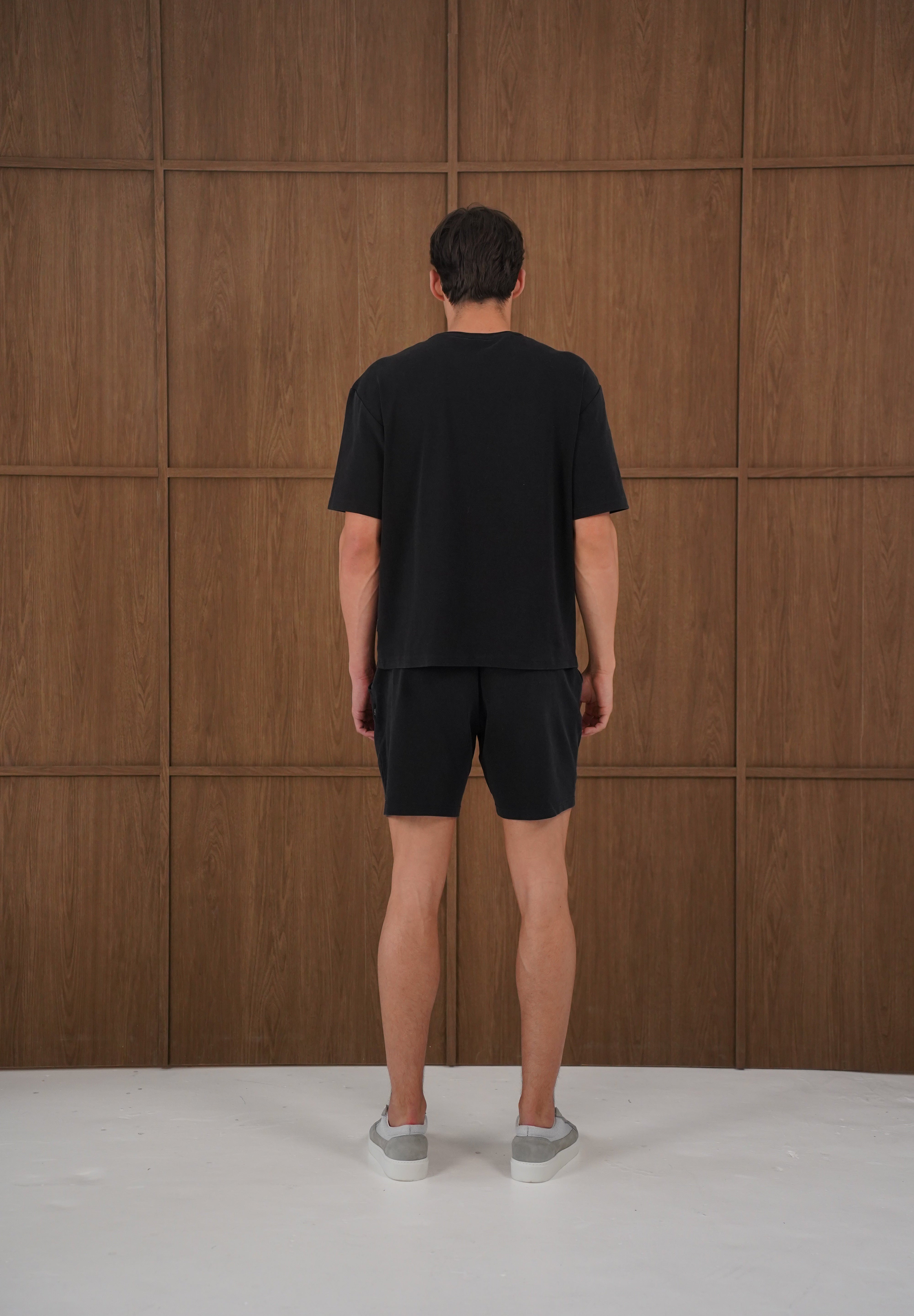 Capo Veluro Washed T-Shirt - Black