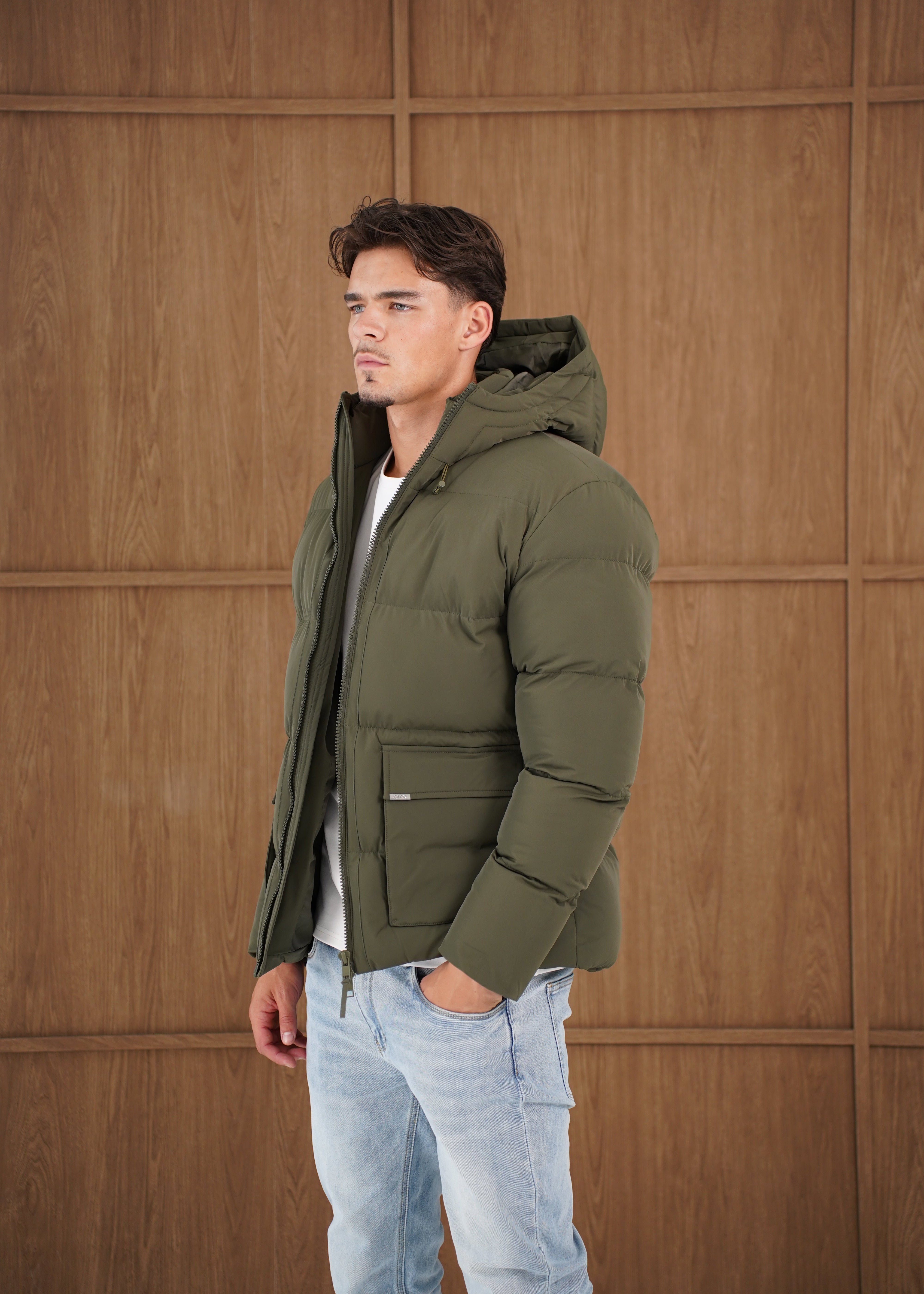 Capo Puffer Coat - Khaki