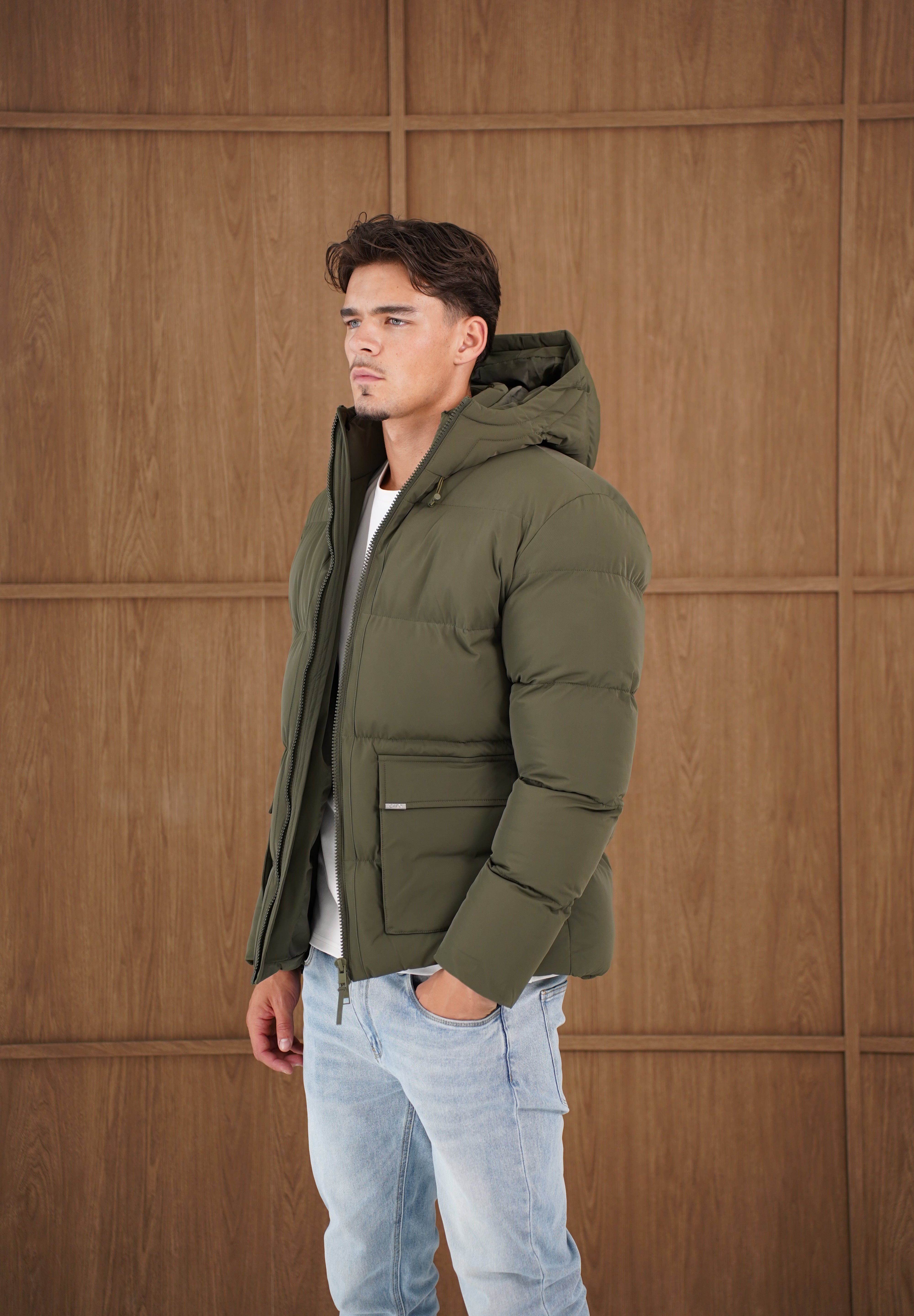 Capo Puffer Coat - Khaki