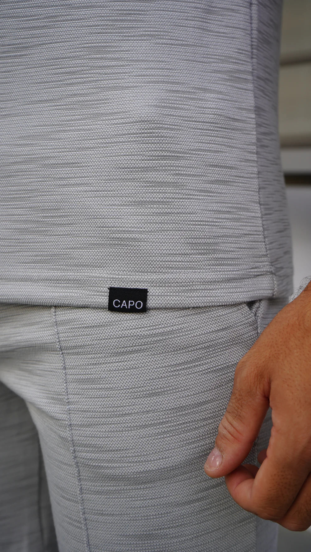 Capo INTERLOCK SLUB Zip SS Polo