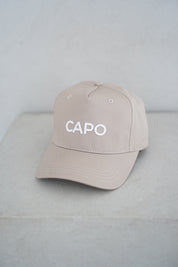 Capo Cotton Embroidered Cap - Sand
