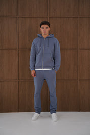 Capo Heavyweight Full Zip Hoodie - Slate Blue