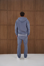 Capo Heavyweight Full Zip Hoodie - Slate Blue
