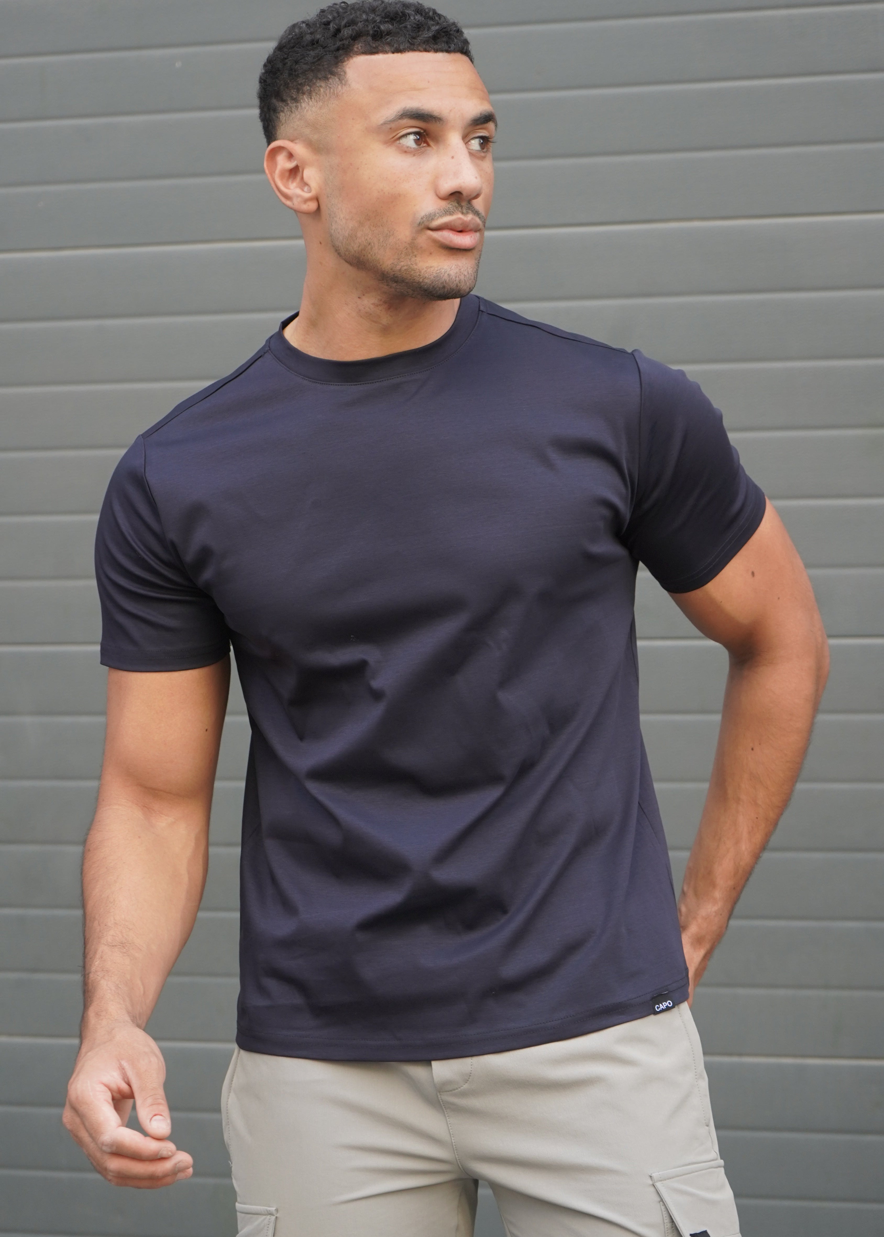 Capo MERCERISED T-Shirt - Navy