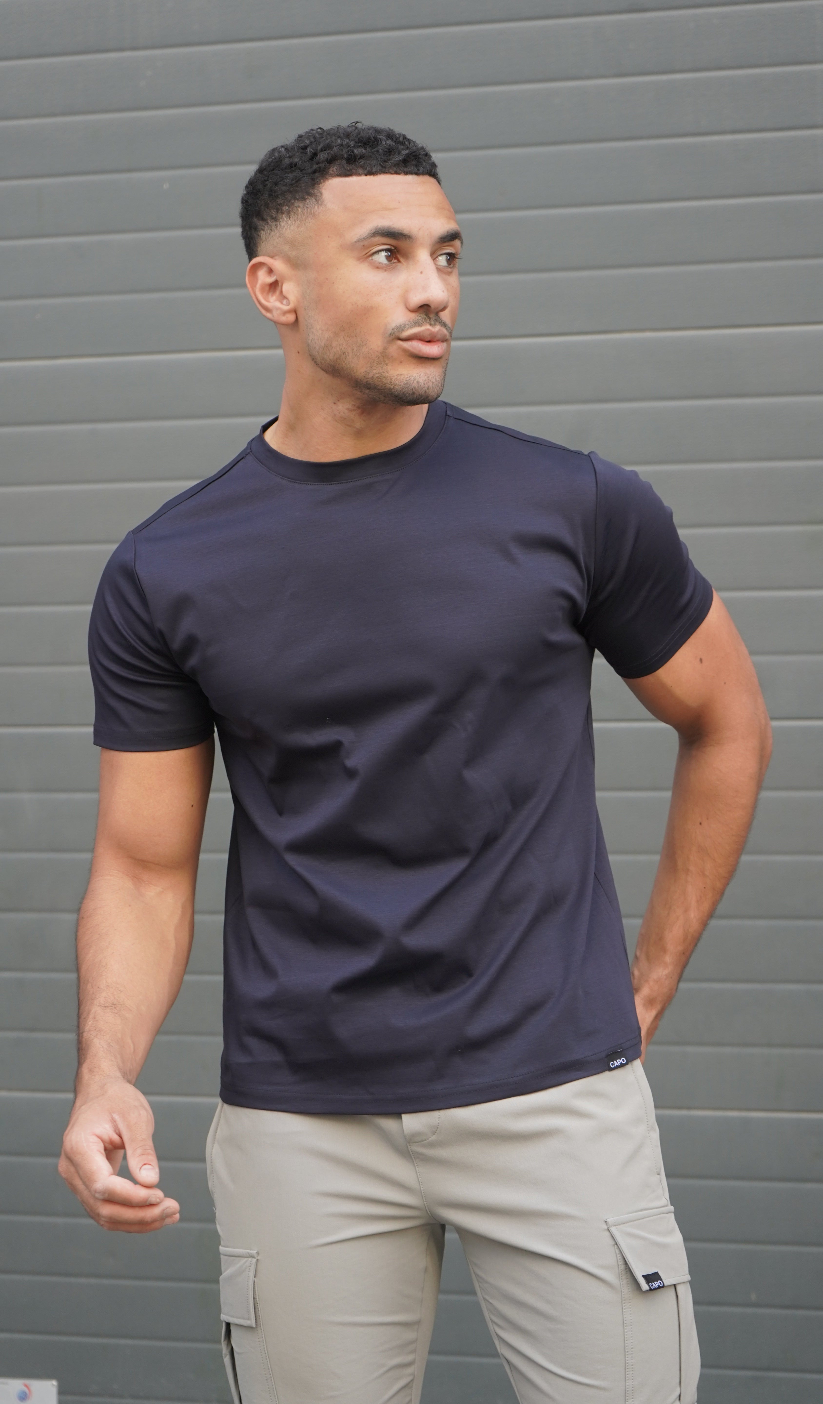 Capo MERCERISED T-Shirt - Navy