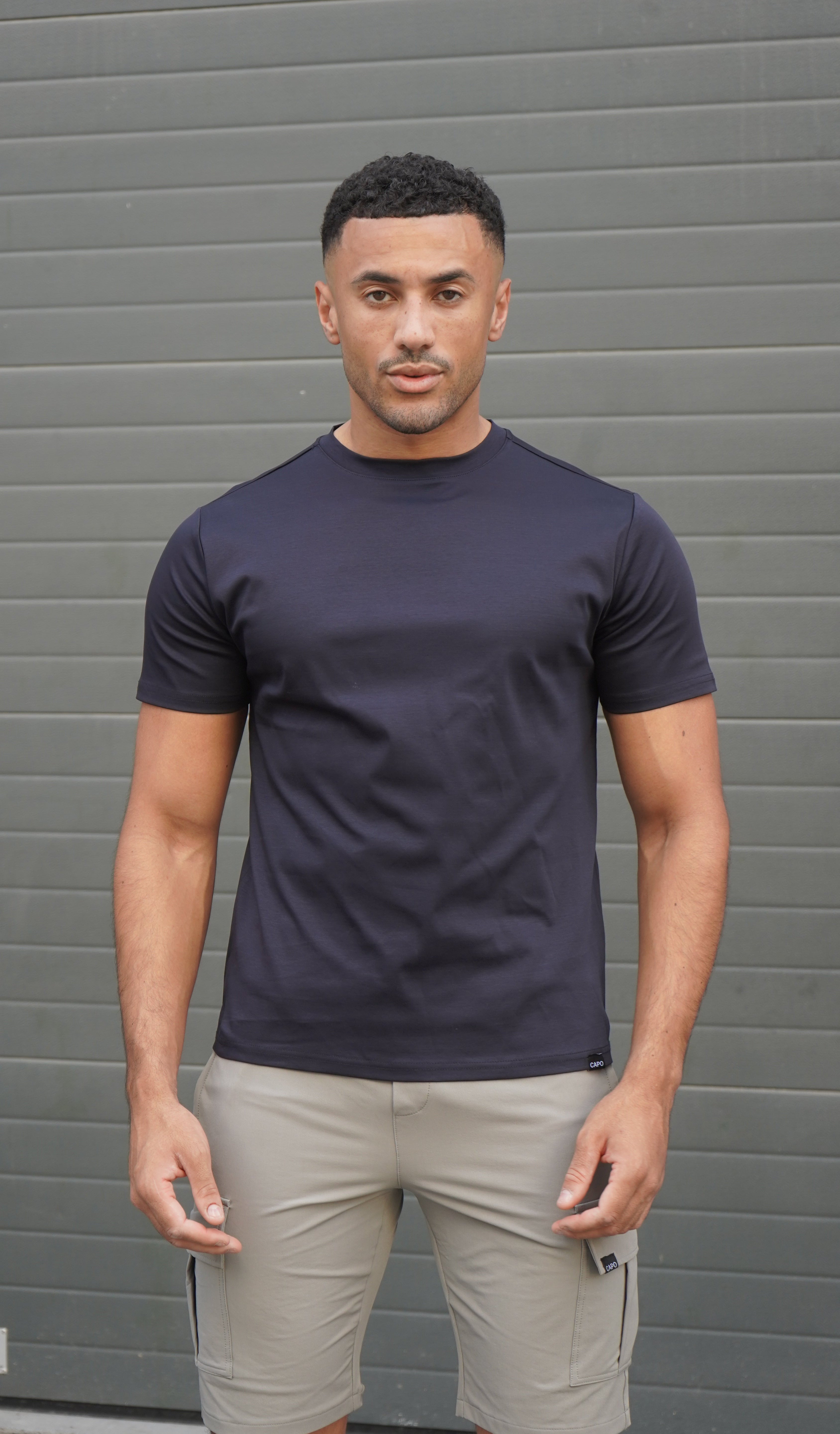 Capo MERCERISED T-Shirt - Navy