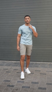 Capo MERCERISED T-Shirt - Pale Blue