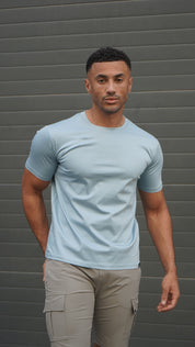 Capo MERCERISED T-Shirt - Pale Blue