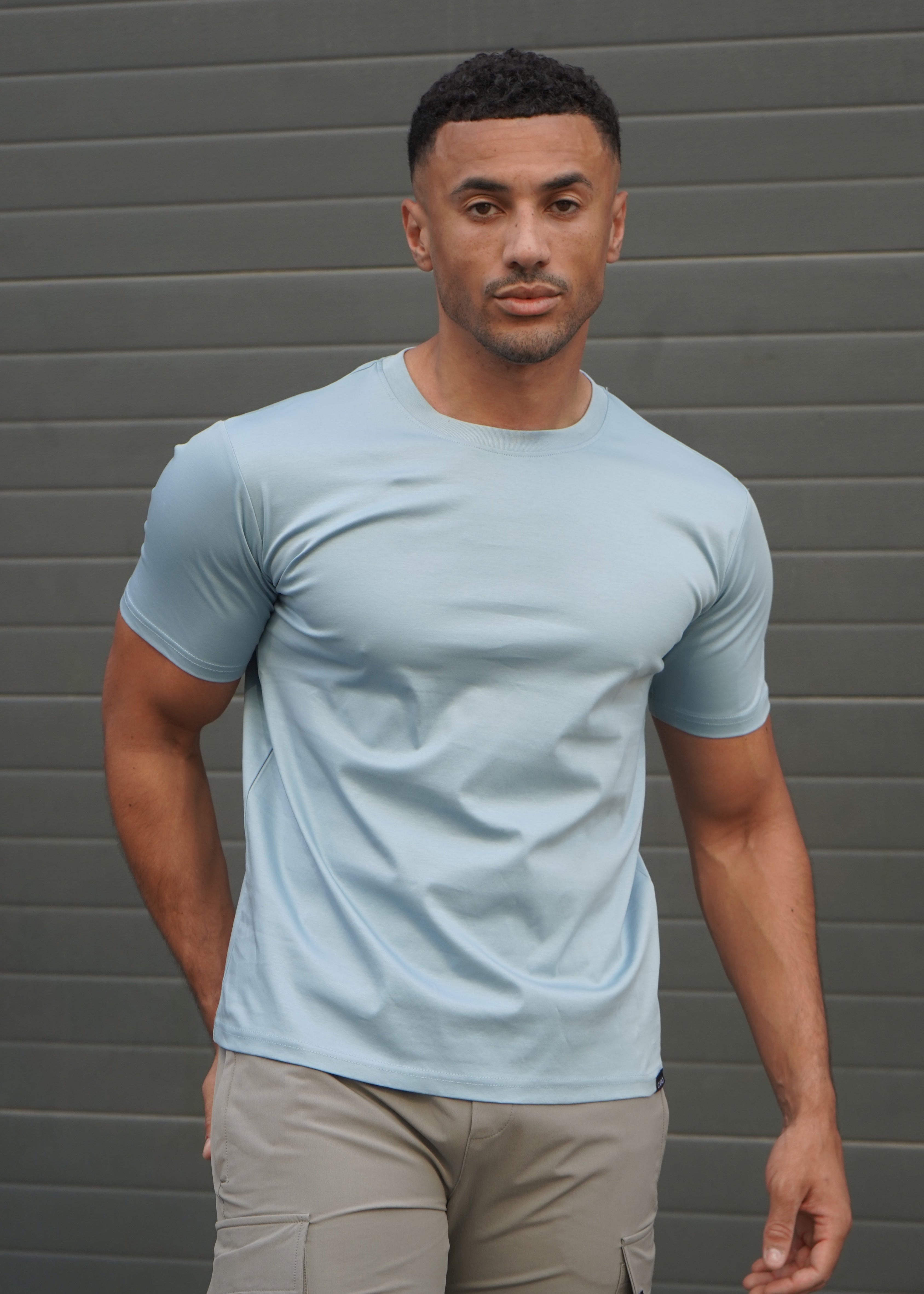 Capo MERCERISED T-Shirt - Pale Blue
