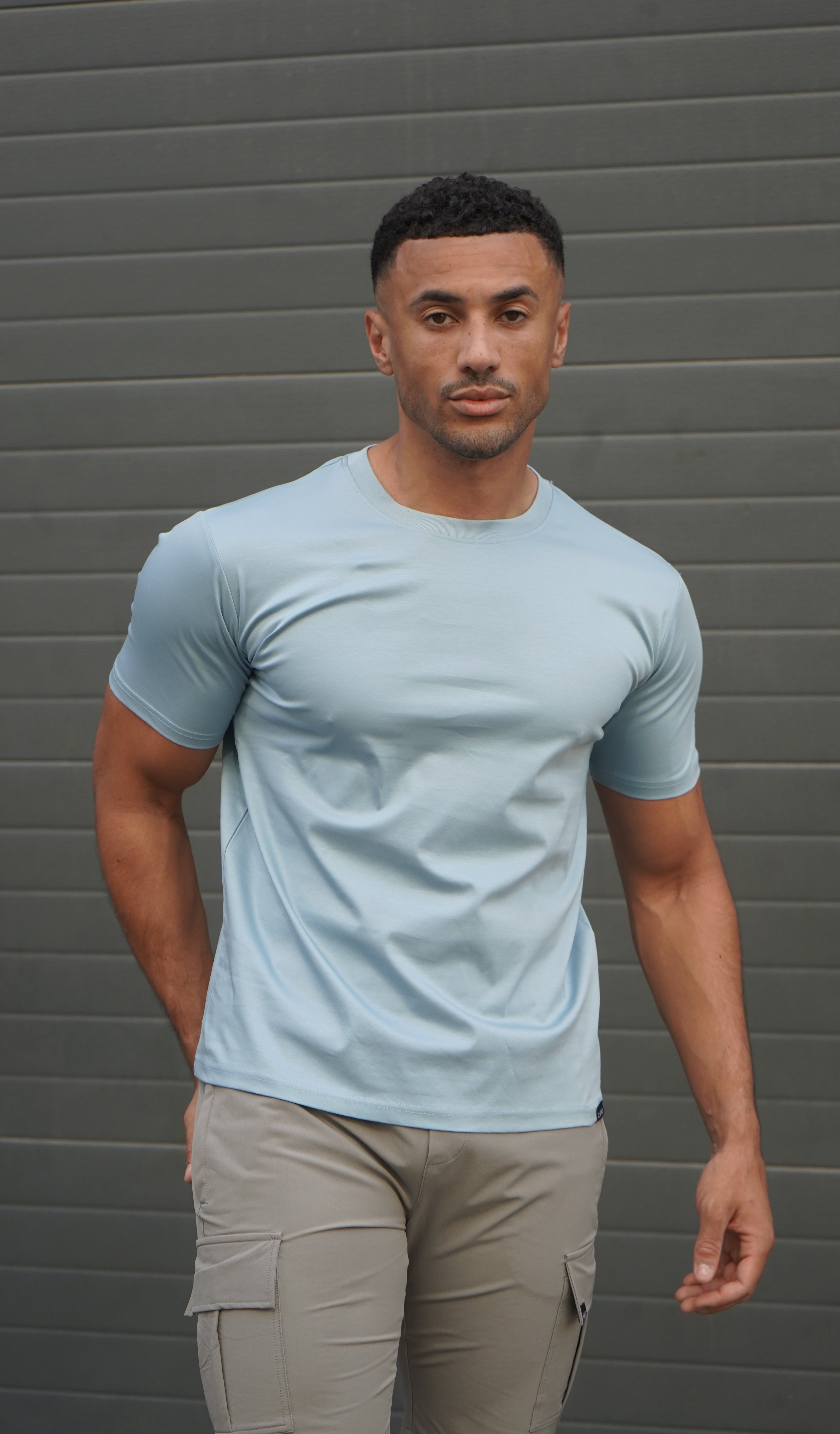 Capo MERCERISED T-Shirt - Pale Blue